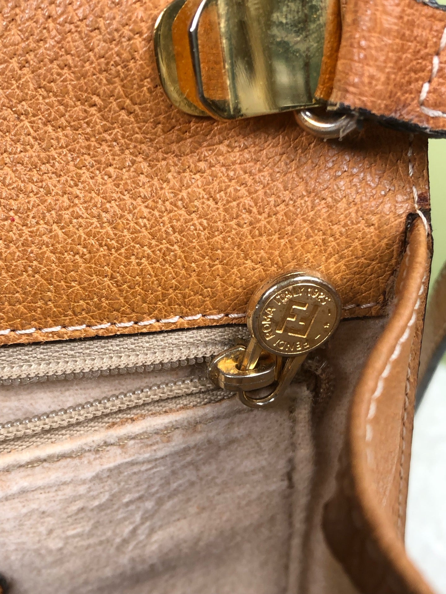 Fendi Canvas Brown Crossbody