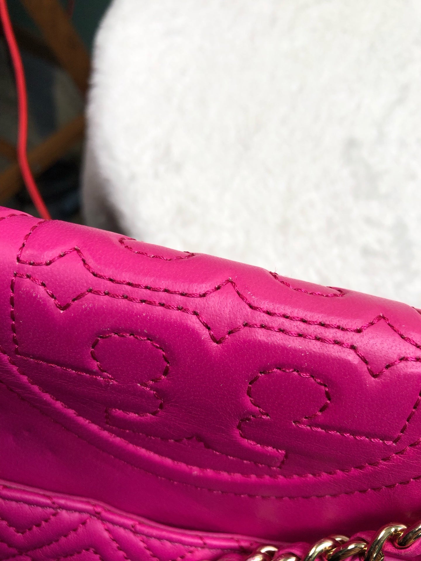空白 Red Shoulder Bag