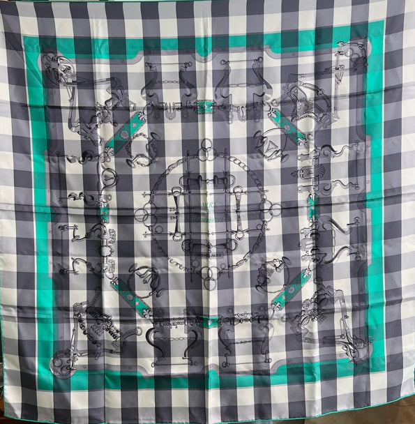 Hermes Green Scarf