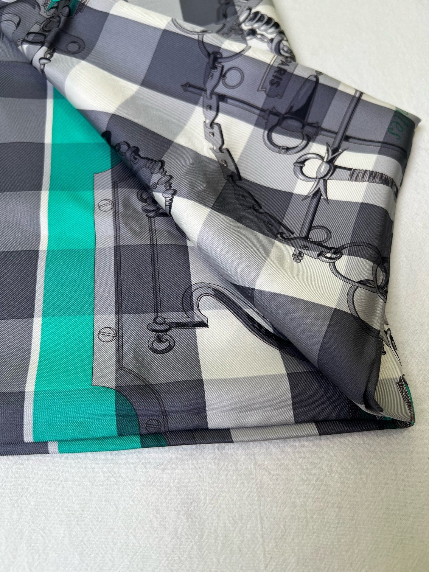 Hermes Green Scarf
