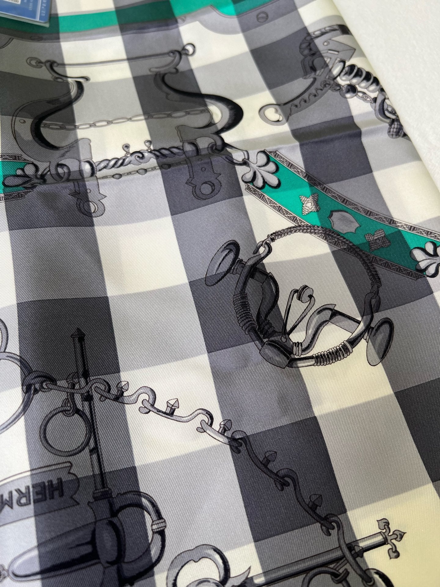Hermes Green Scarf