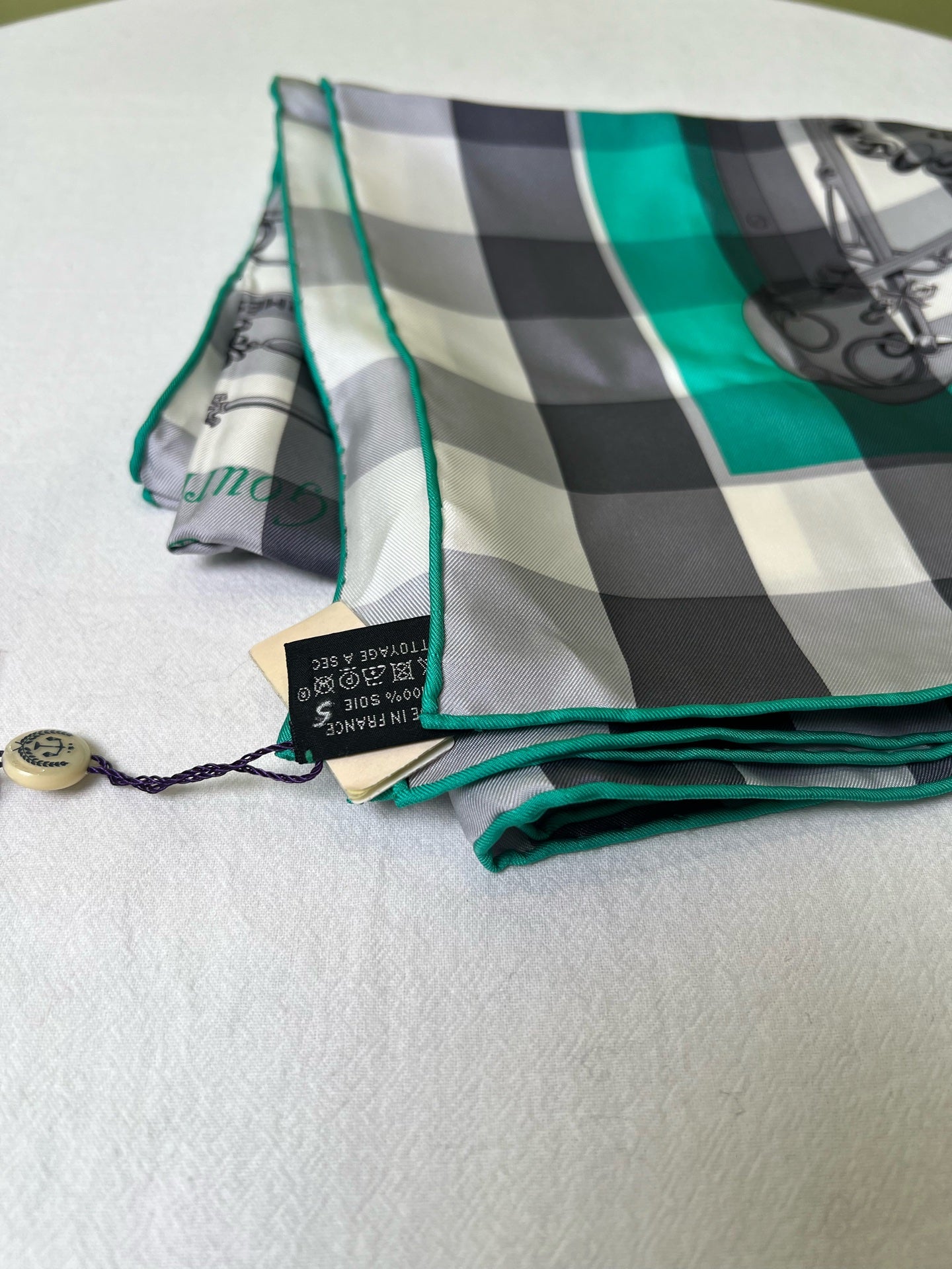 Hermes Green Scarf