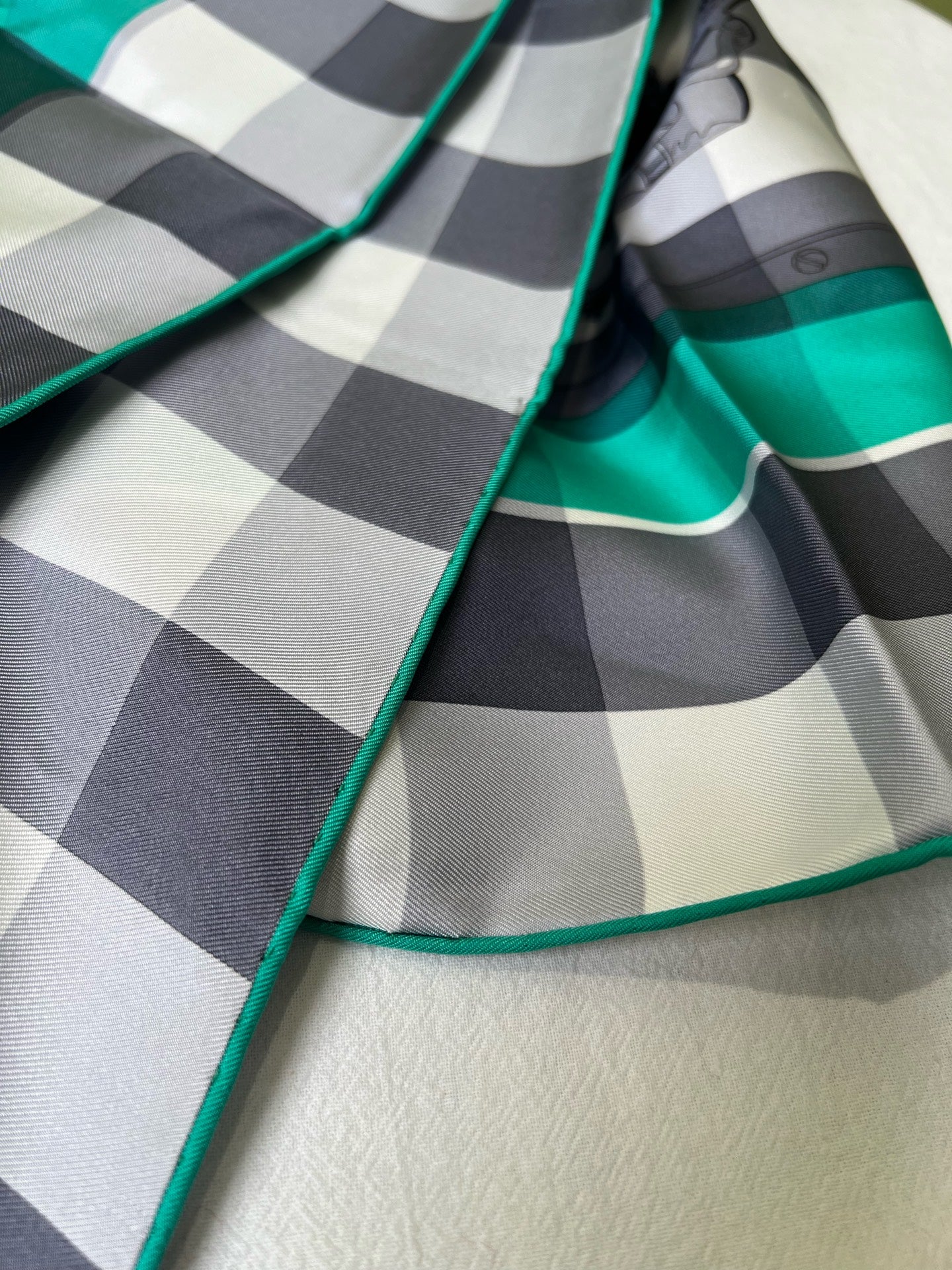 Hermes Green Scarf