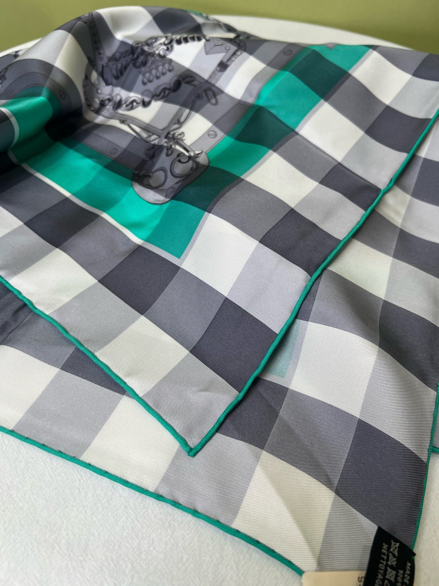 Hermes Green Scarf