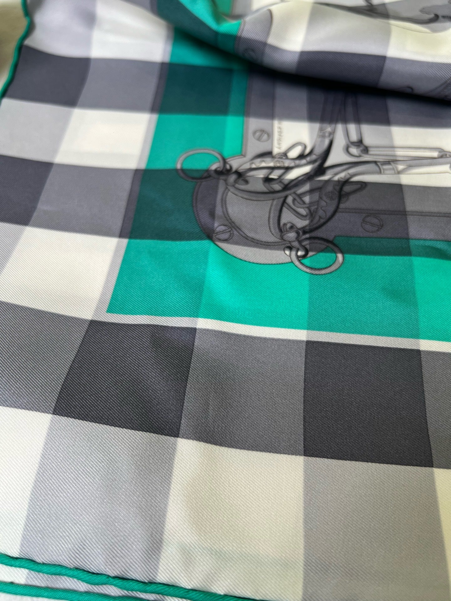 Hermes Green Scarf