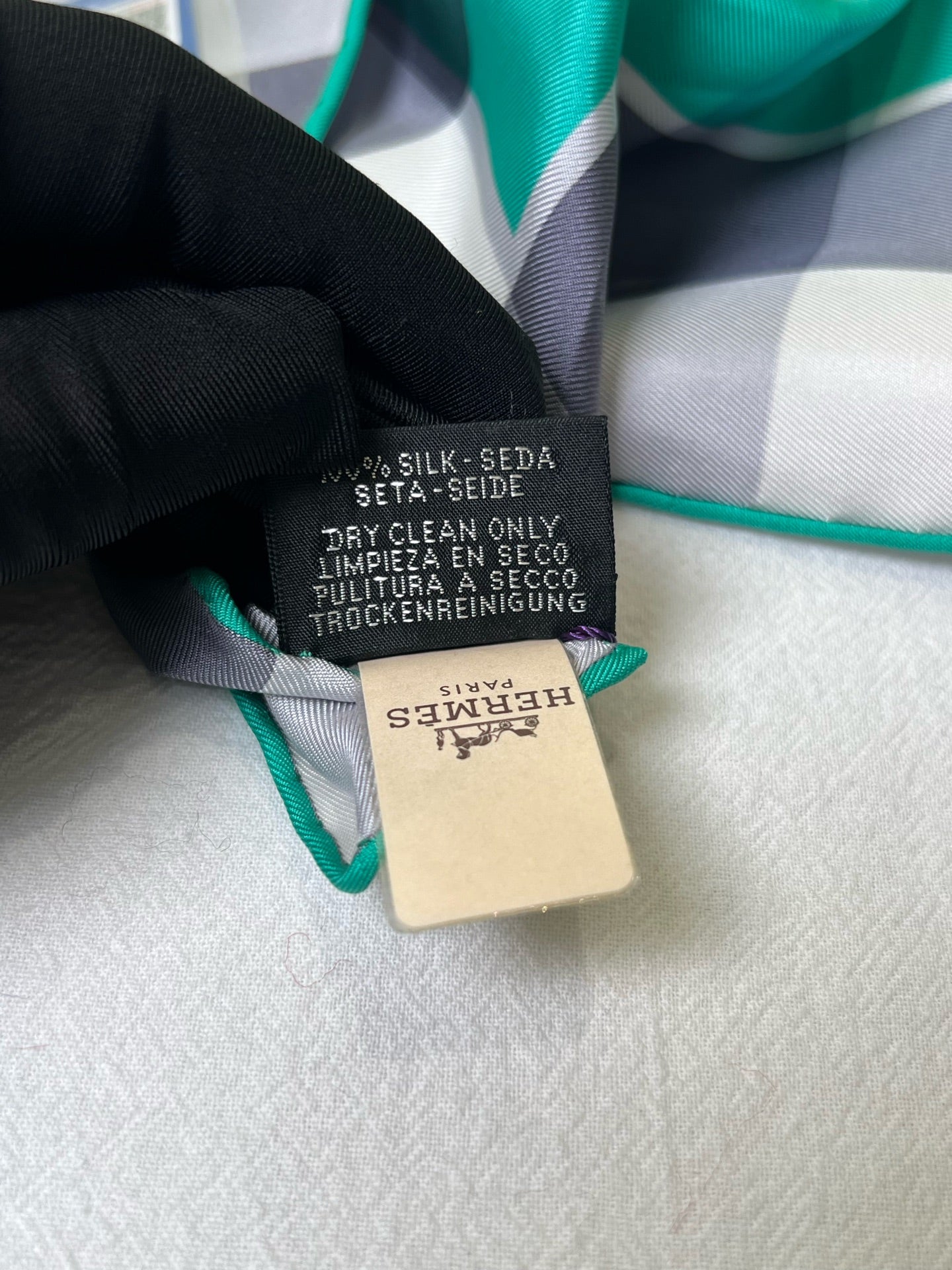Hermes Green Scarf