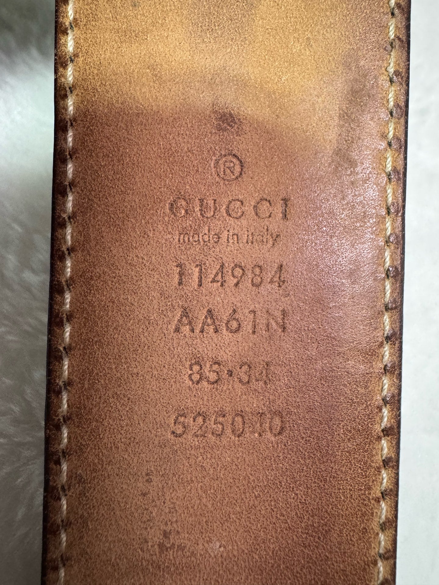 Gucci Black Belt