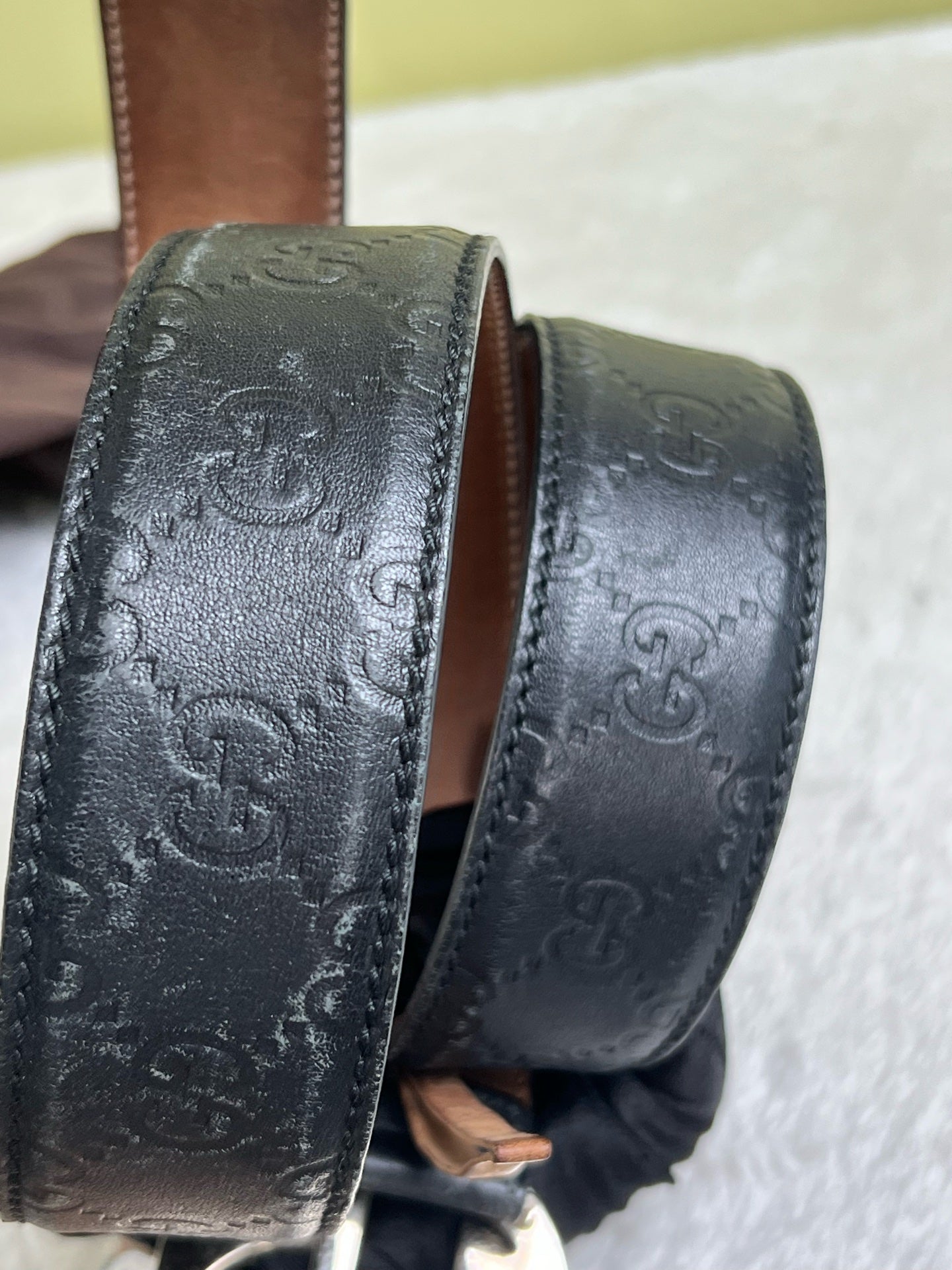 Gucci Black Belt