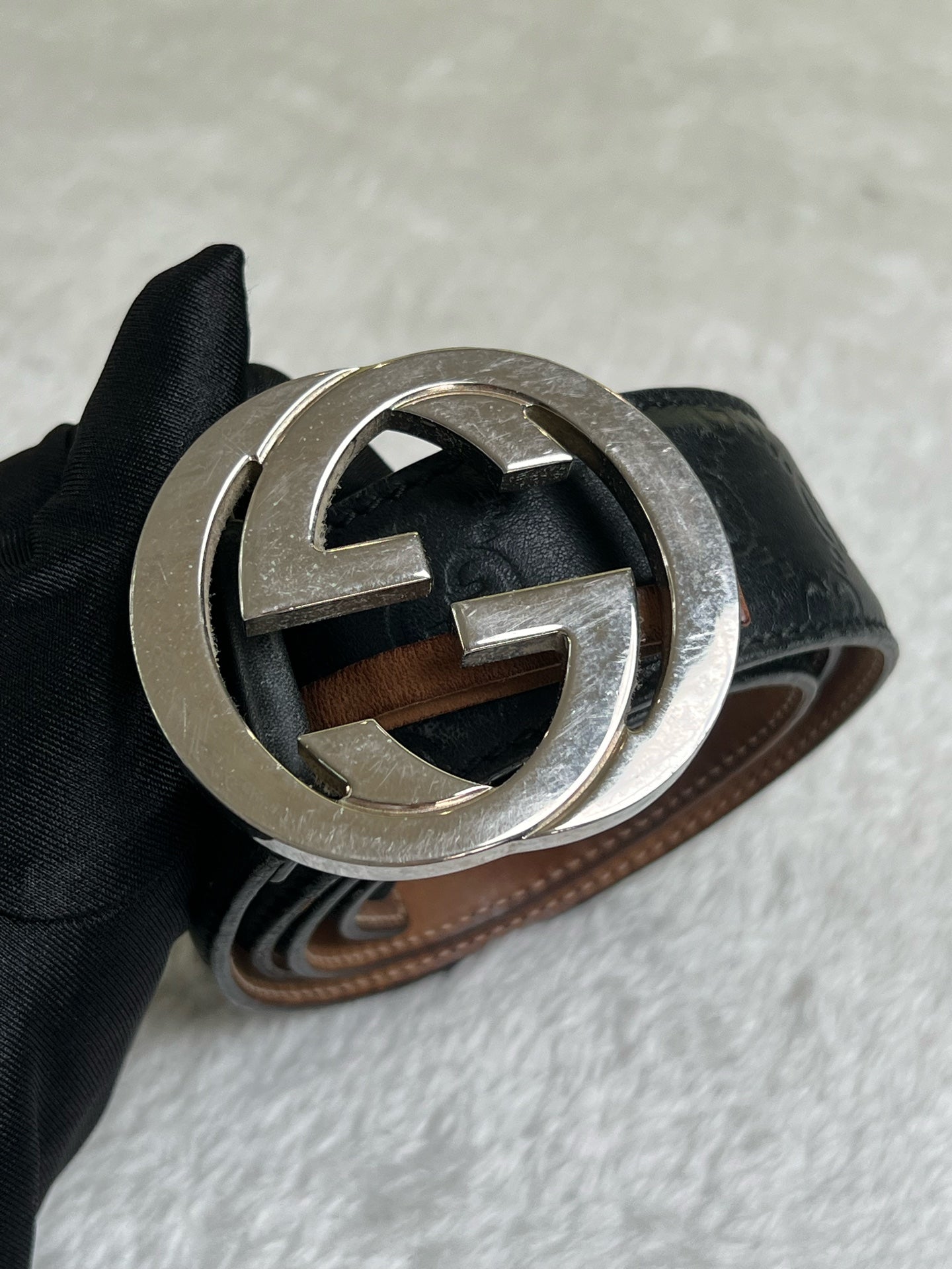 Gucci Black Belt