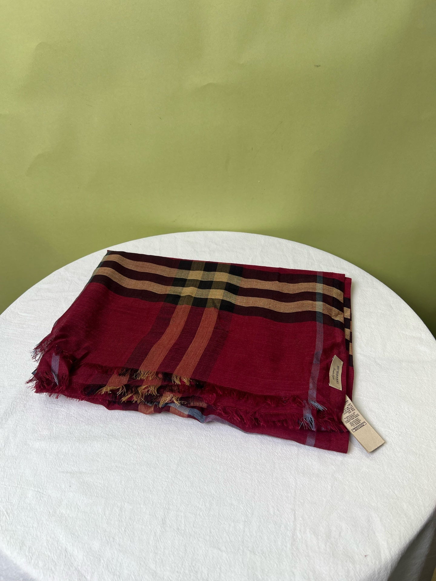 Burberry Red Scarf