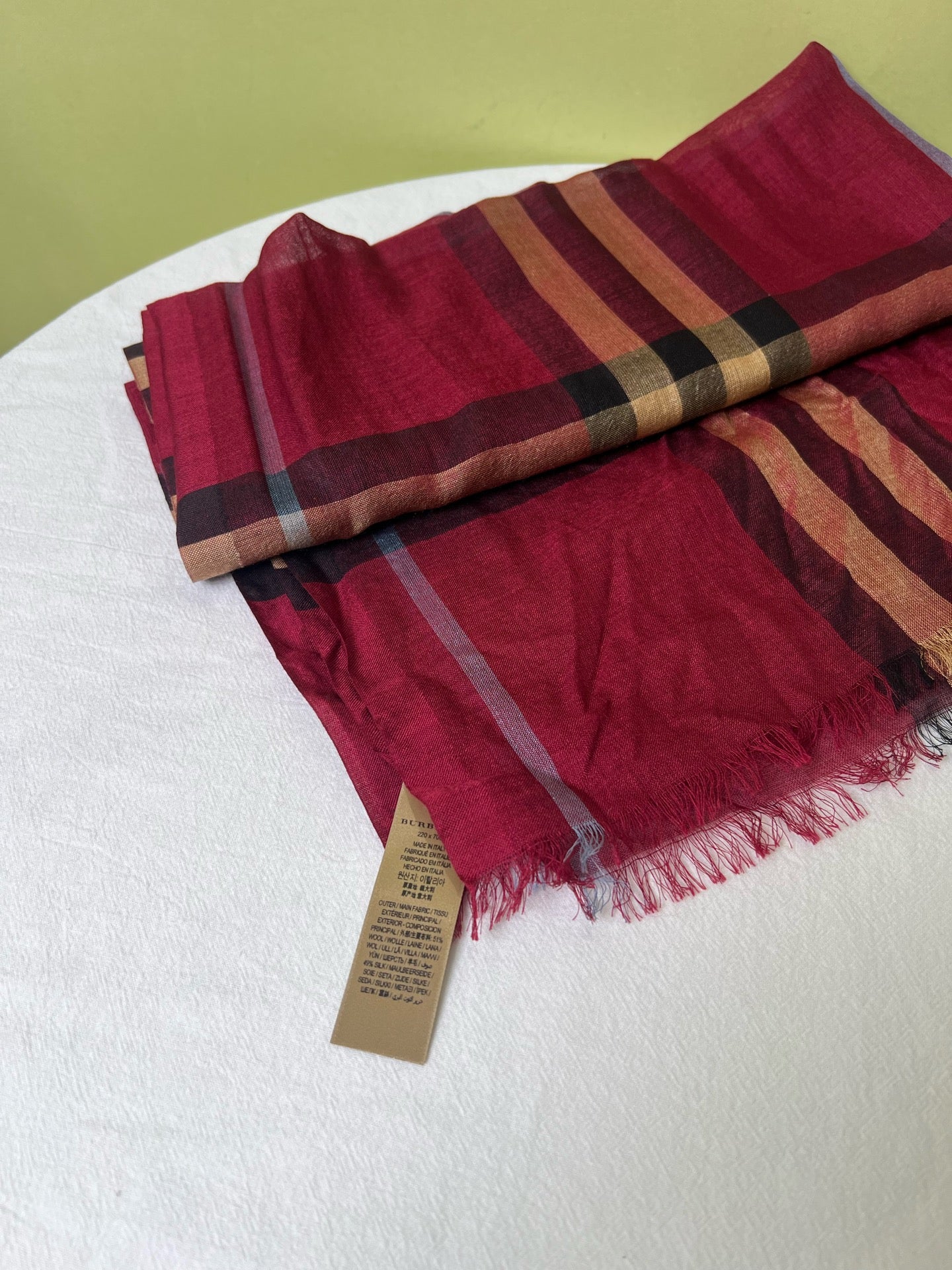 Burberry Red Scarf