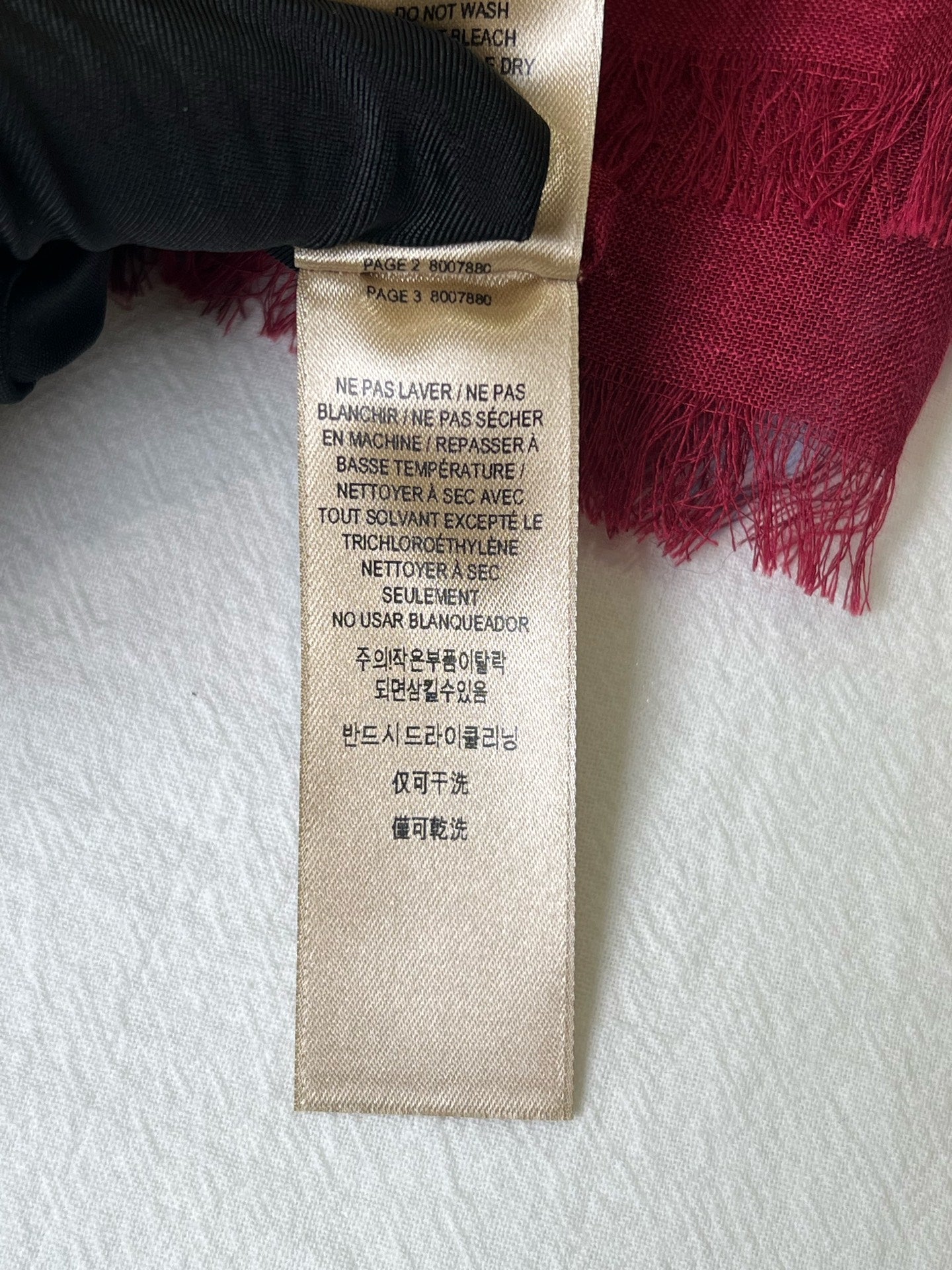 Burberry Red Scarf