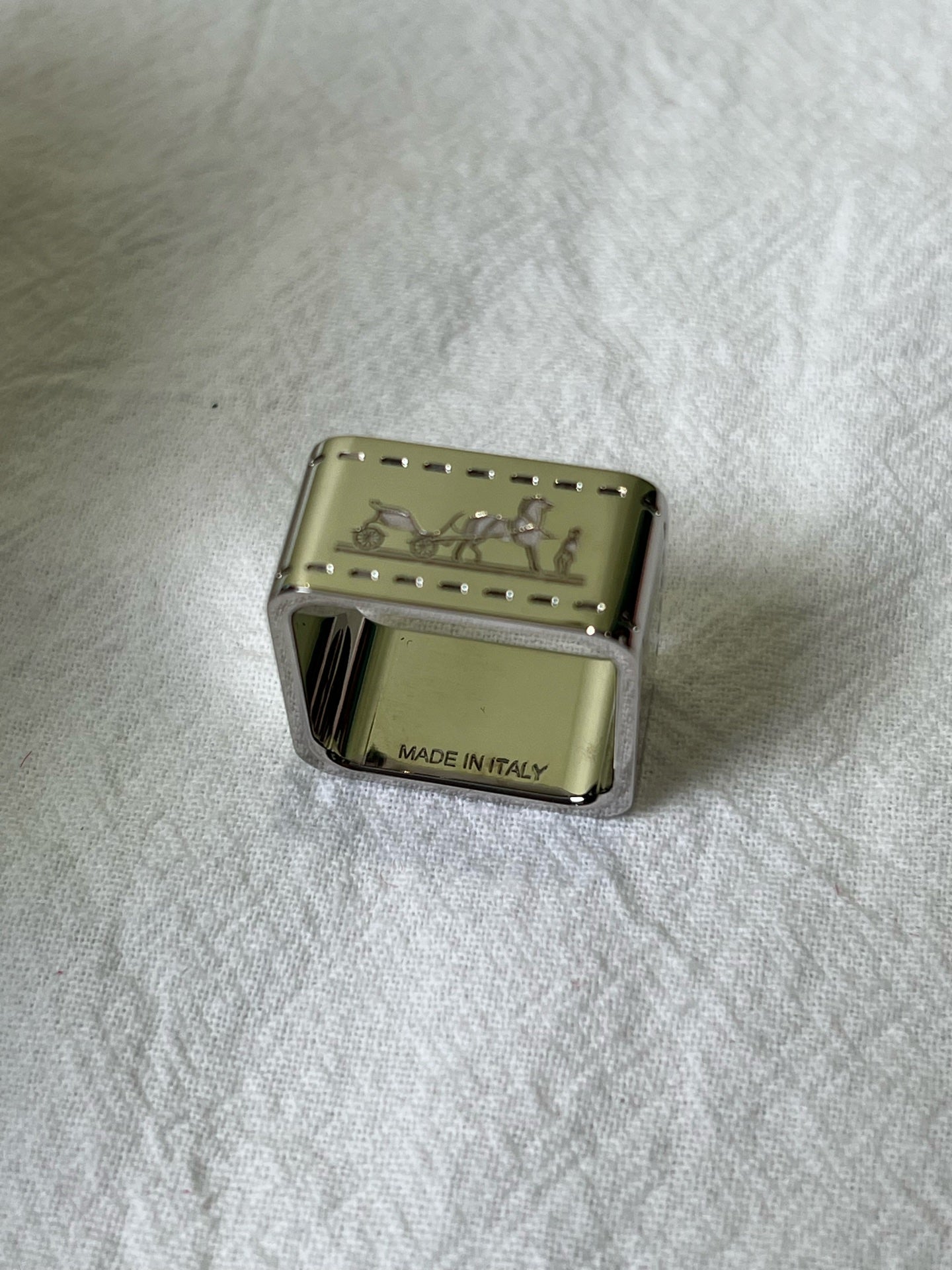 Hermes Silver Ring
