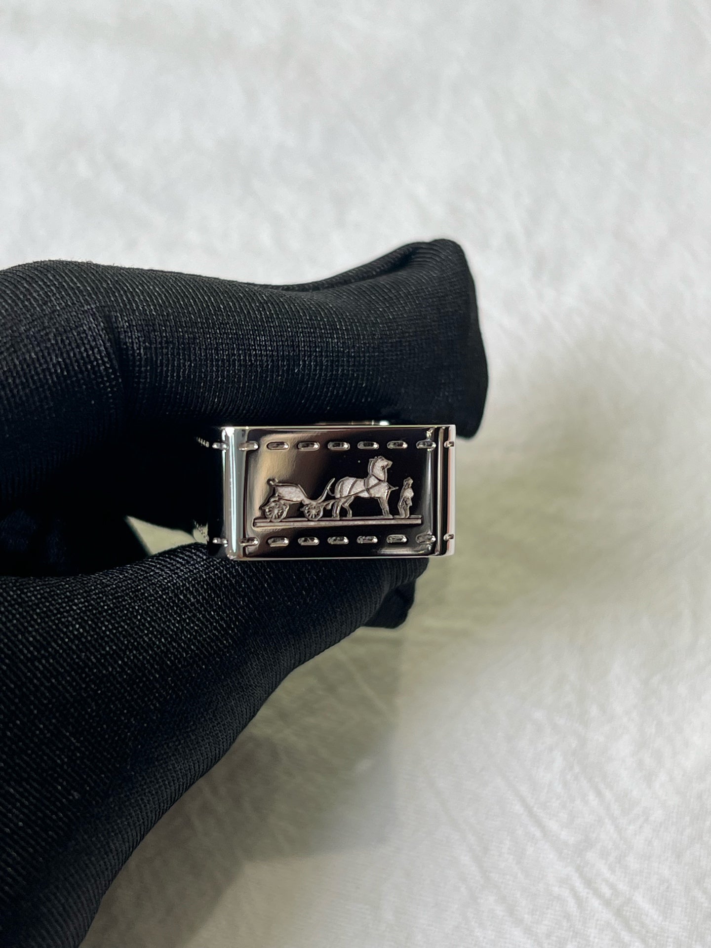 Hermes Silver Ring