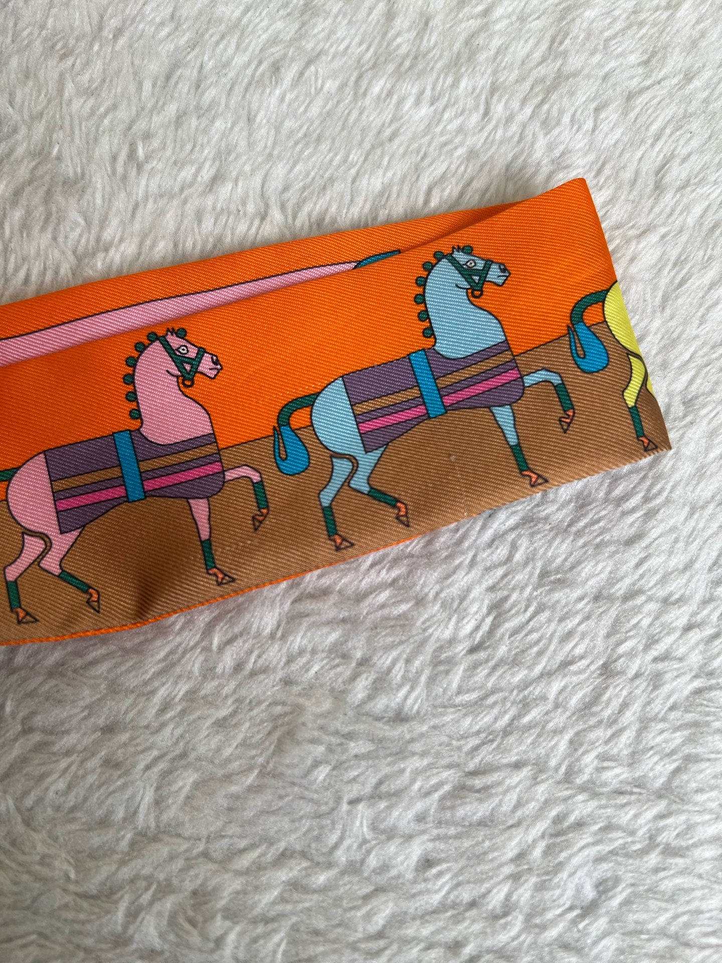 Hermes Orange Scarf