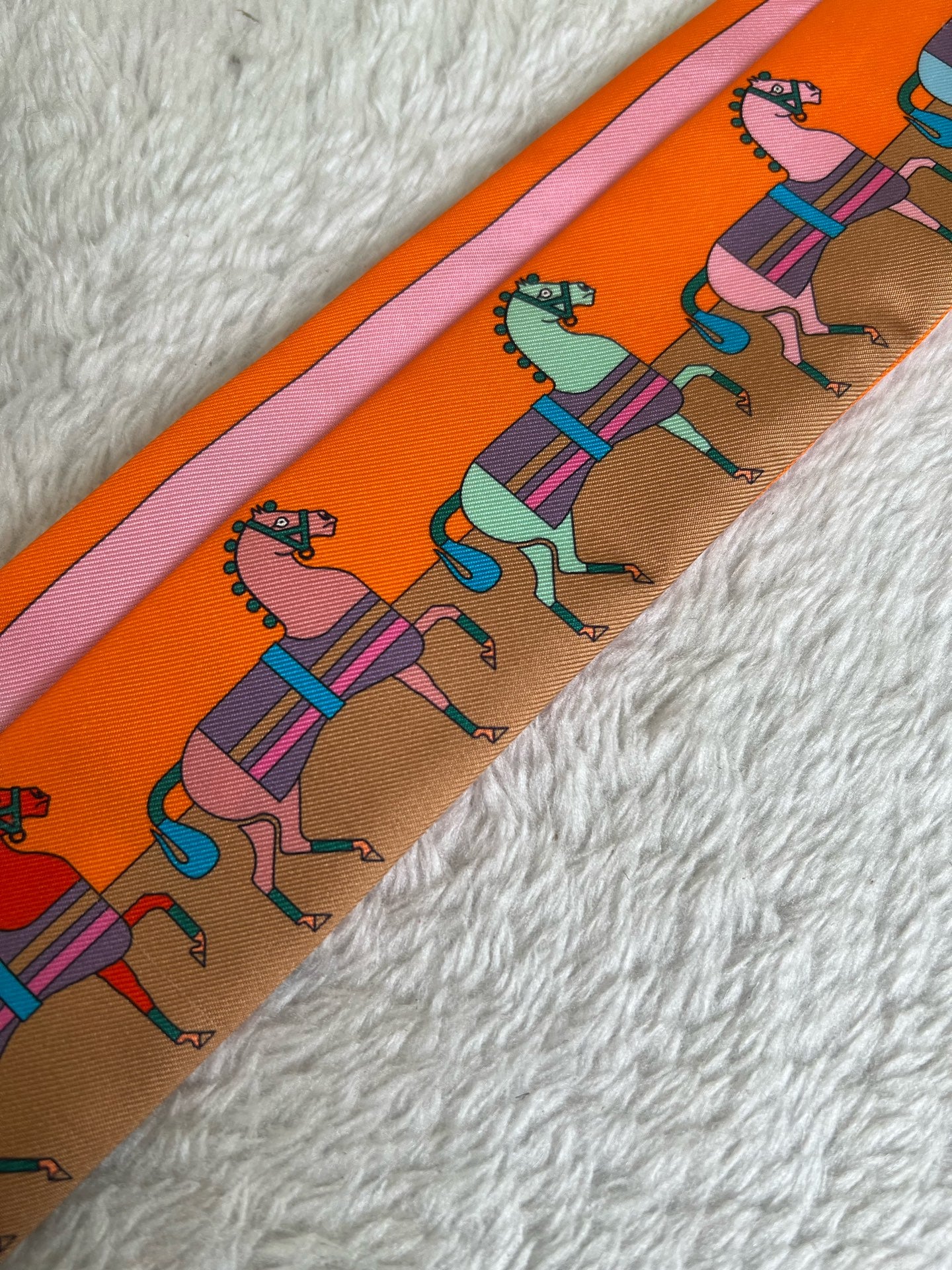 Hermes Orange Scarf