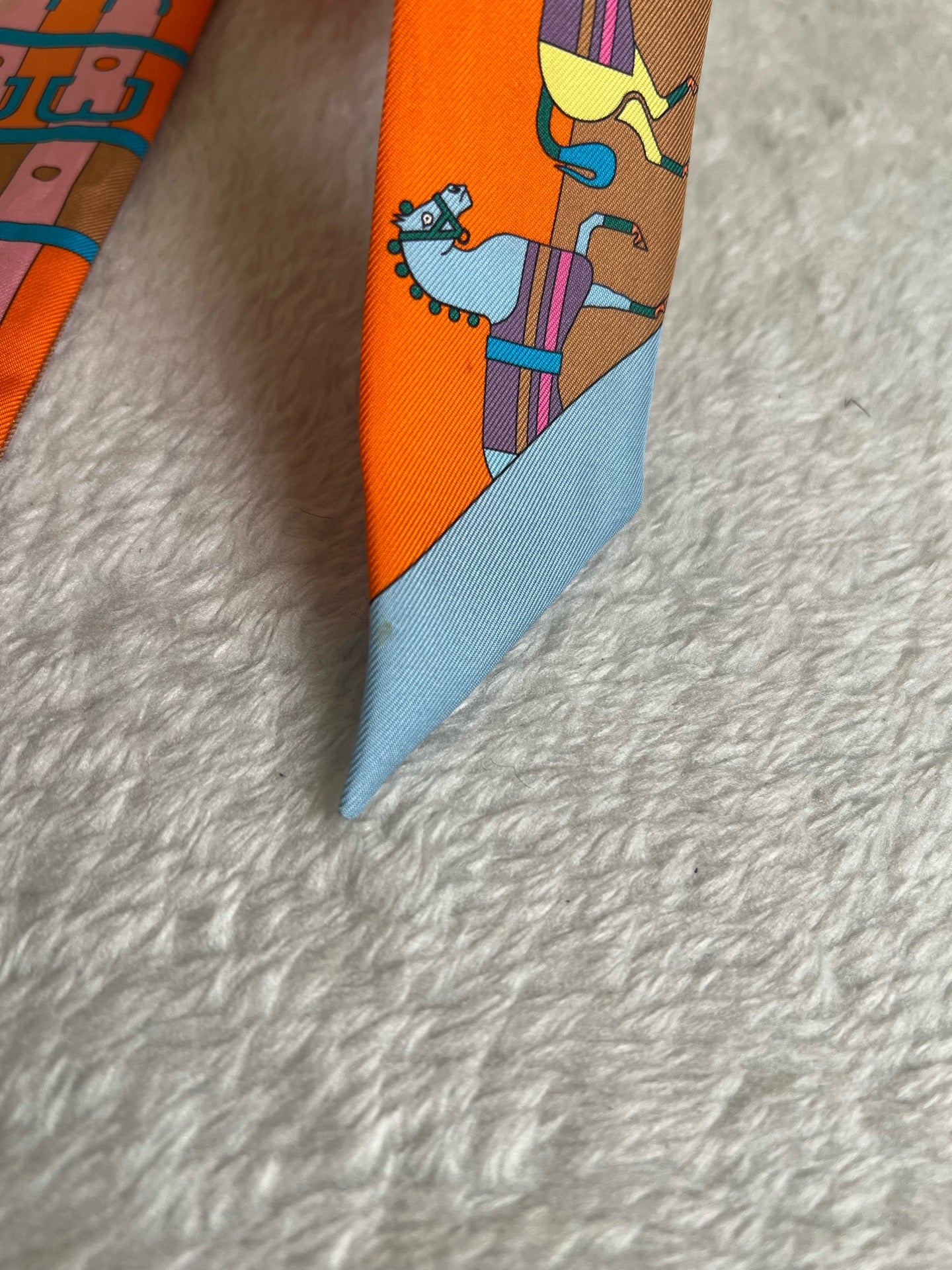Hermes Orange Scarf