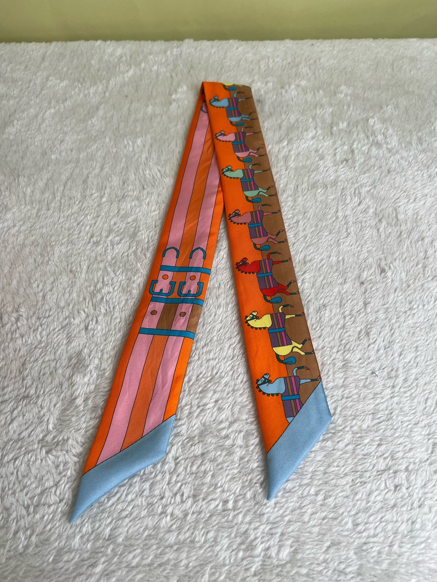 Hermes Orange Scarf