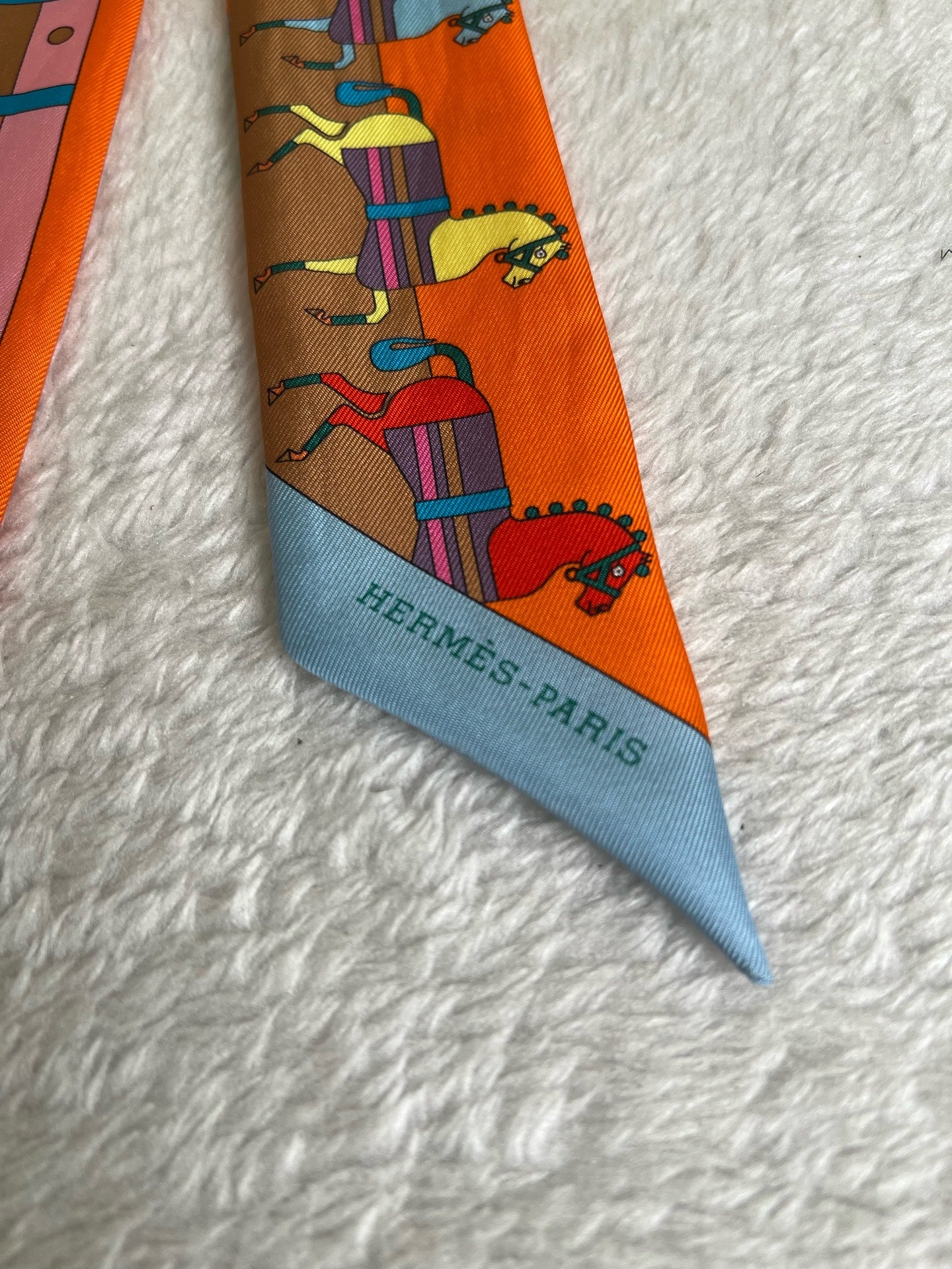 Hermes Orange Scarf