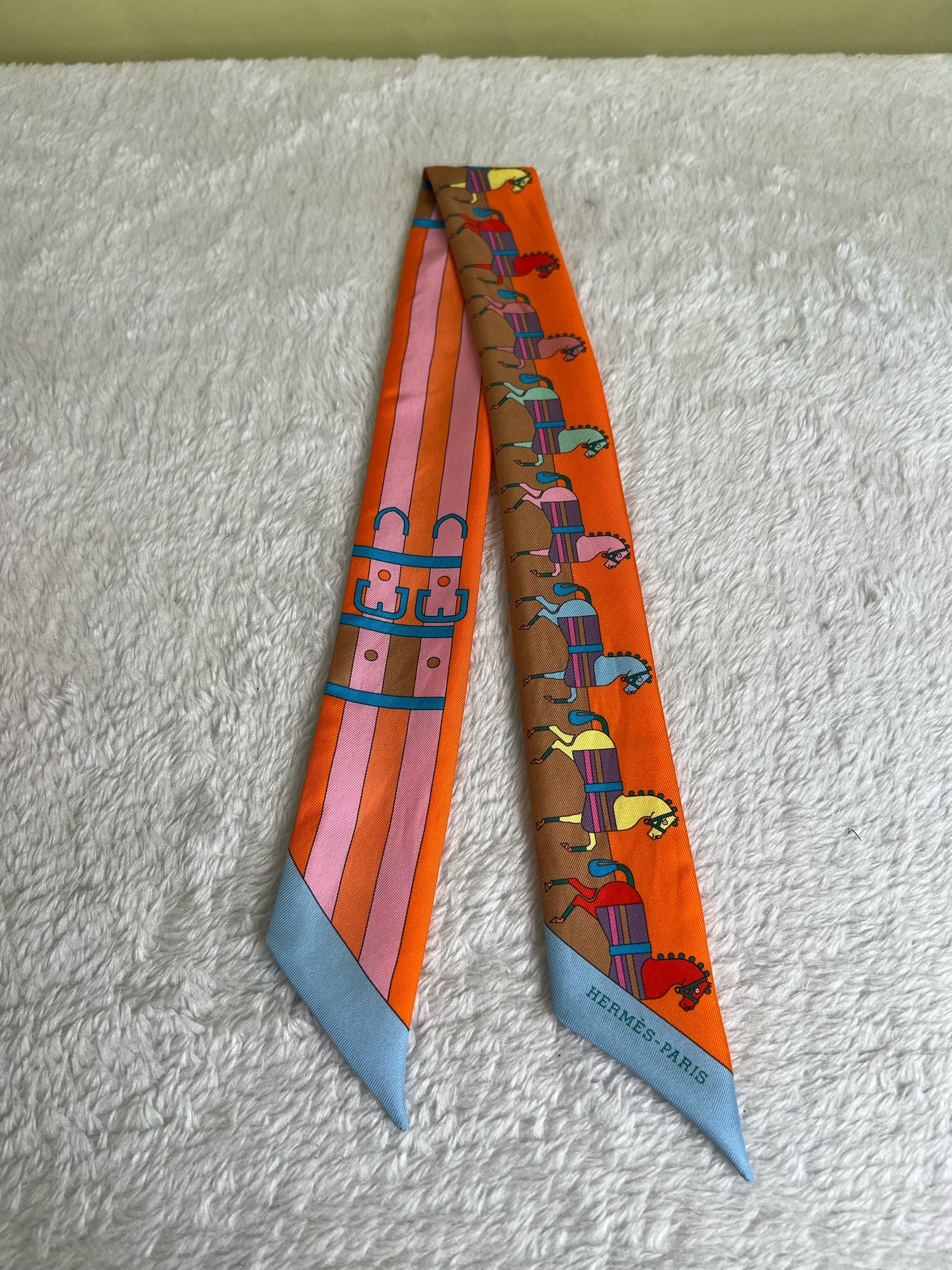Hermes Orange Scarf