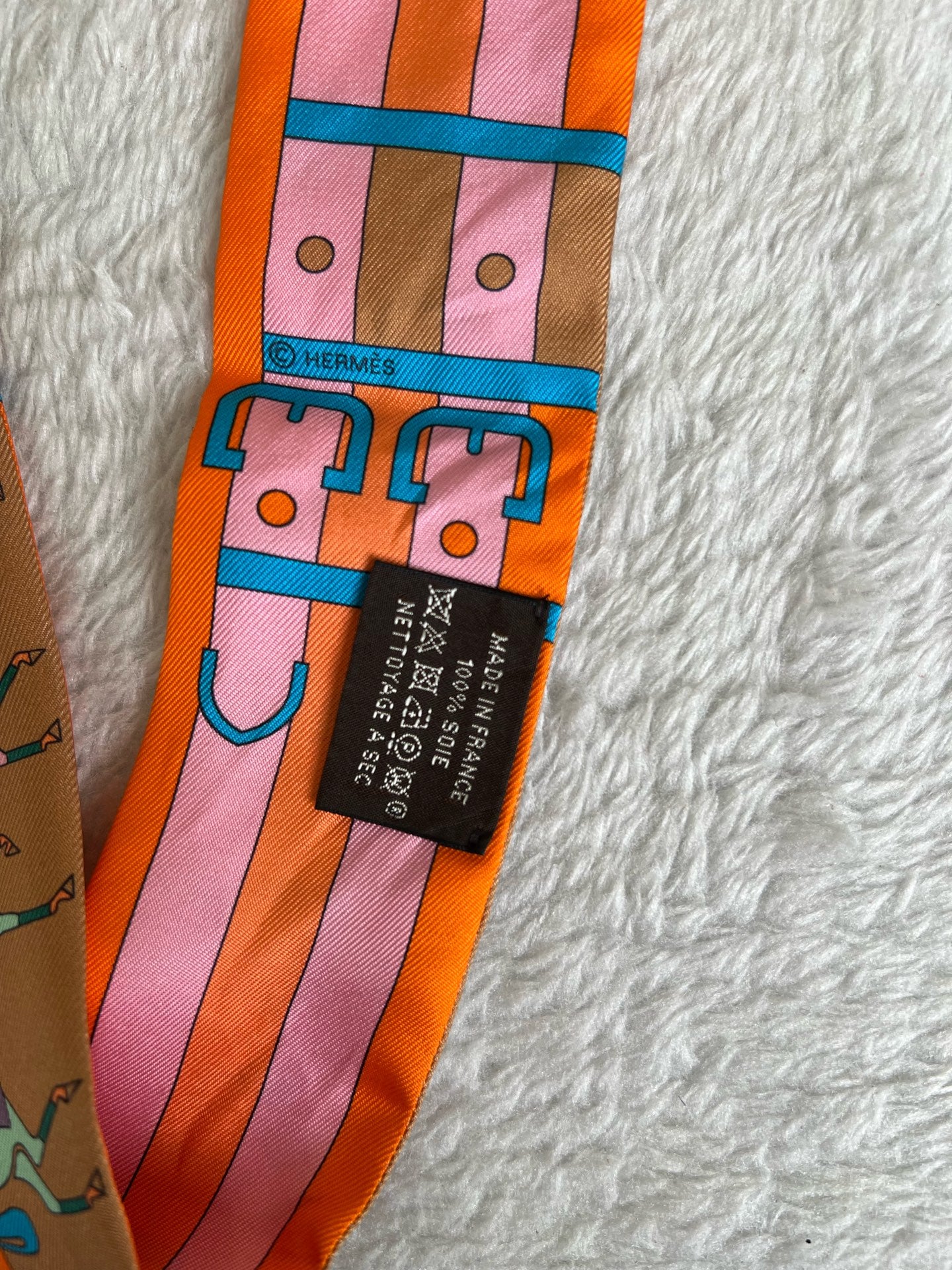 Hermes Orange Scarf