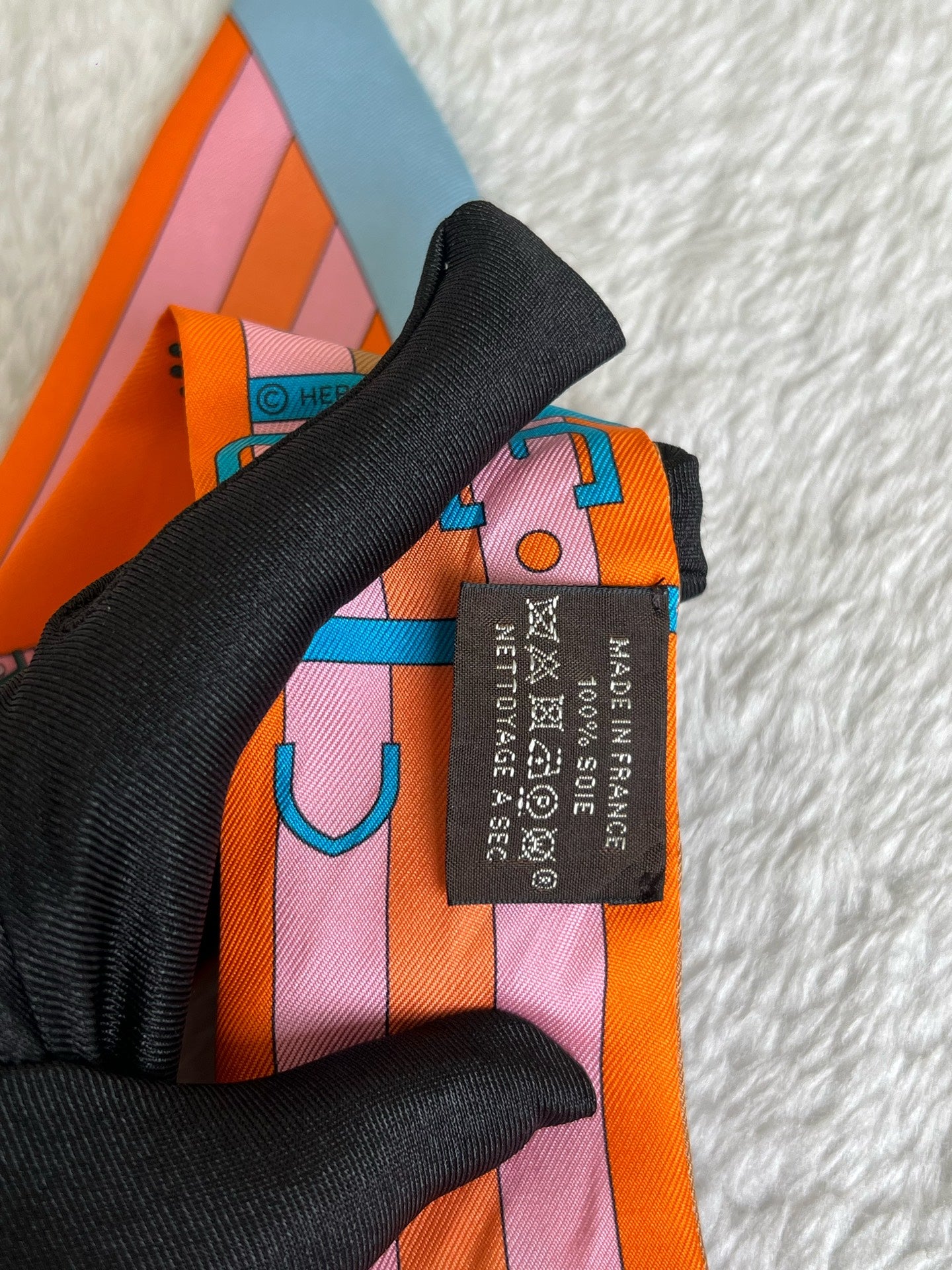 Hermes Orange Scarf