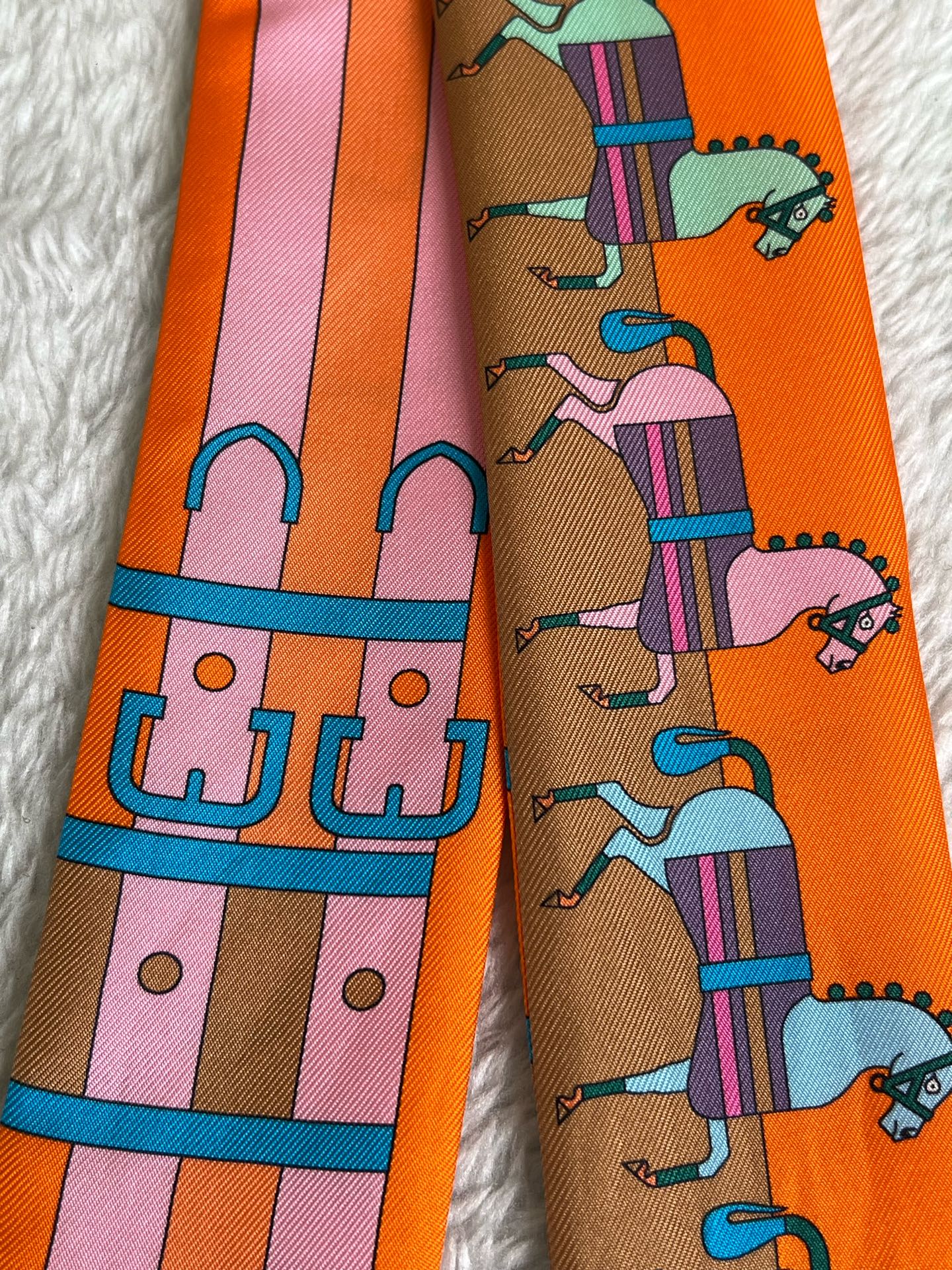 Hermes Orange Scarf