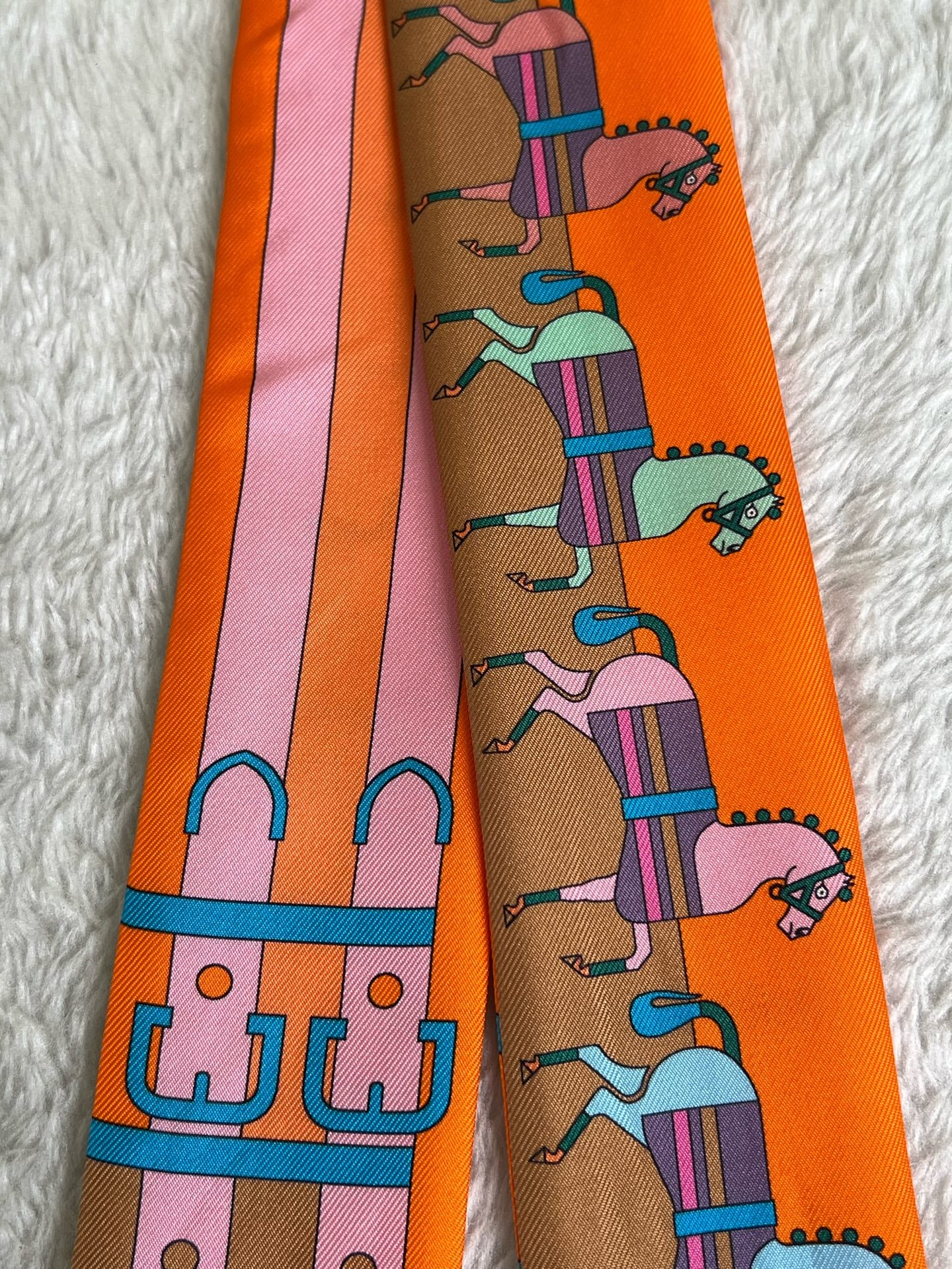 Hermes Orange Scarf