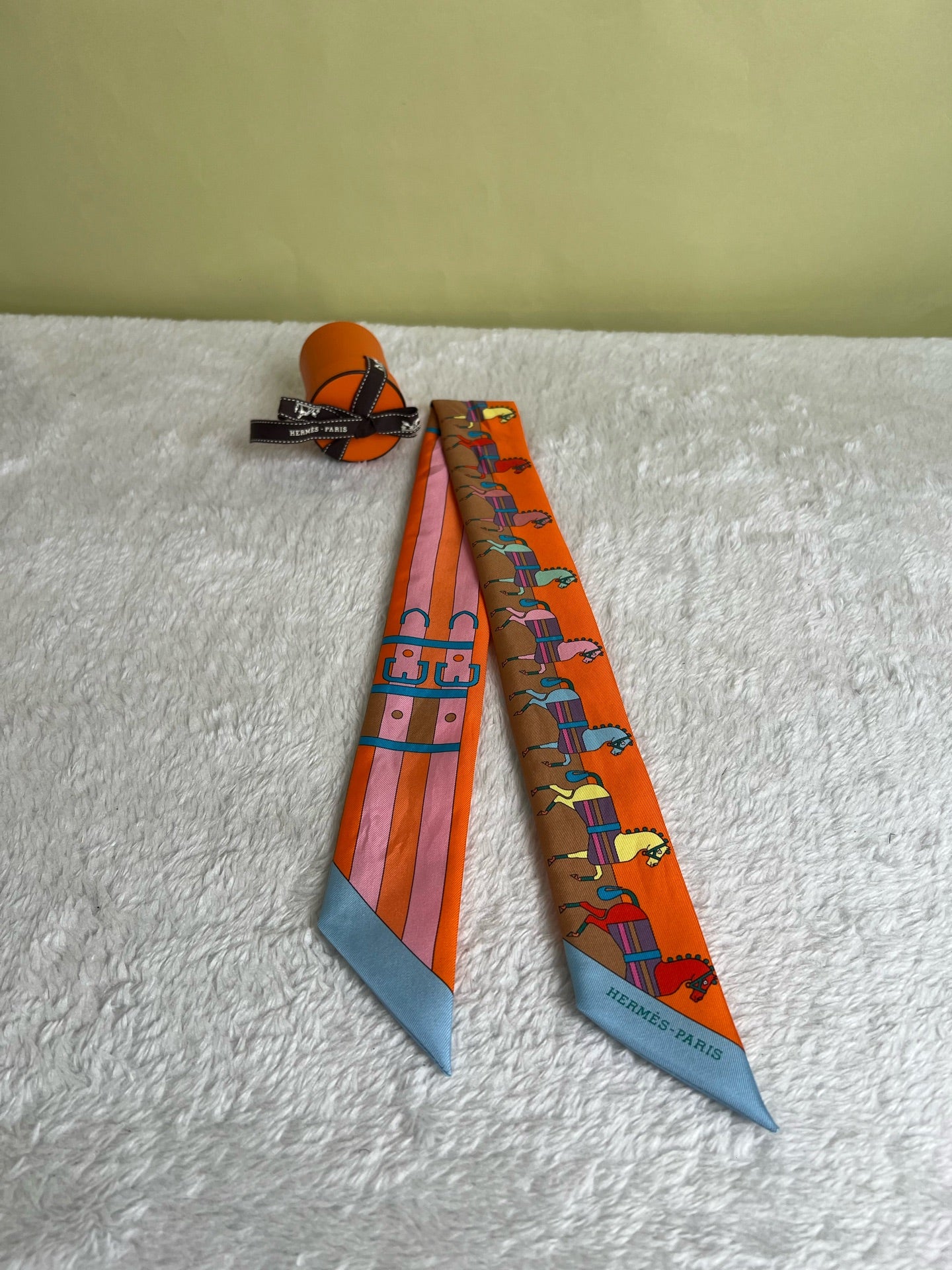 Hermes Orange Scarf