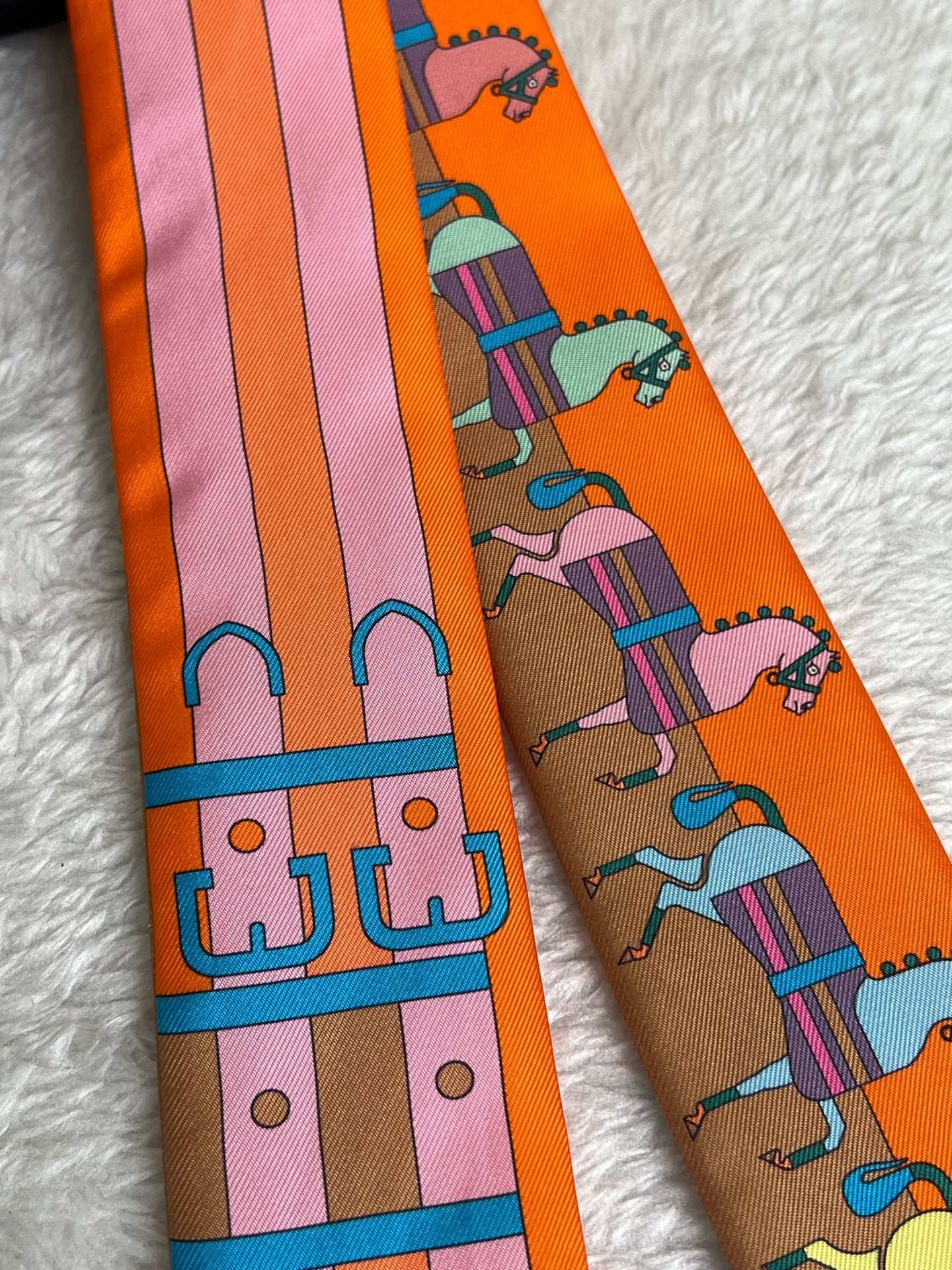 Hermes Orange Scarf