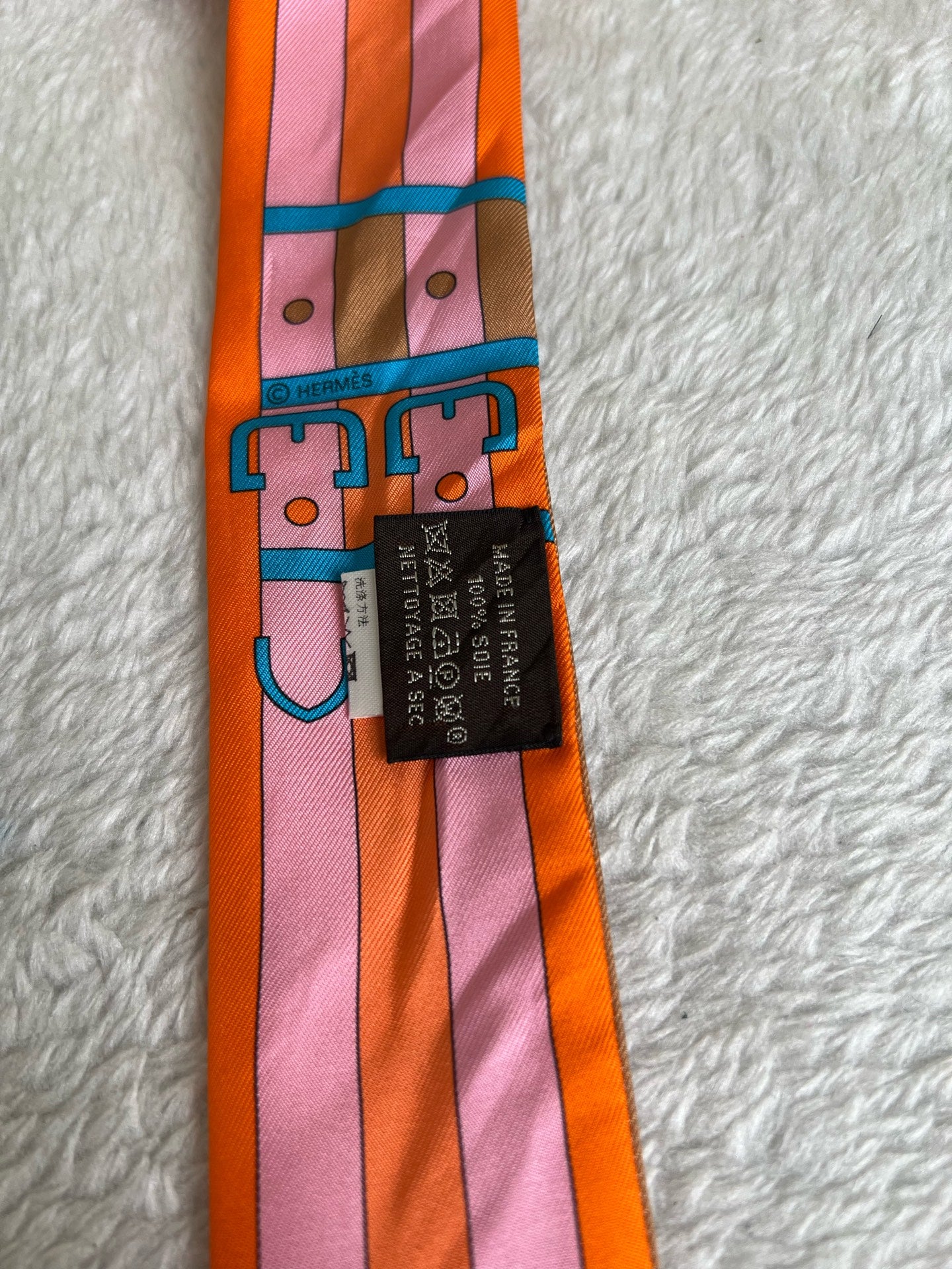 Hermes Orange Scarf