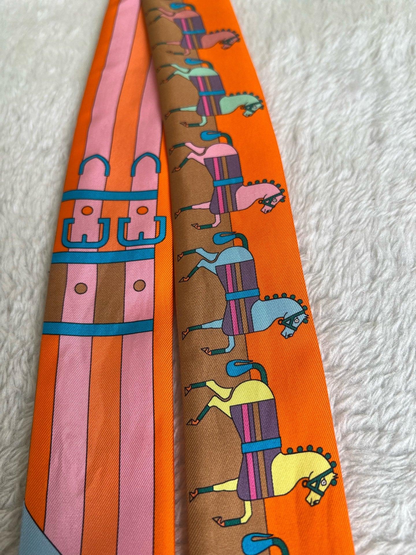 Hermes Orange Scarf
