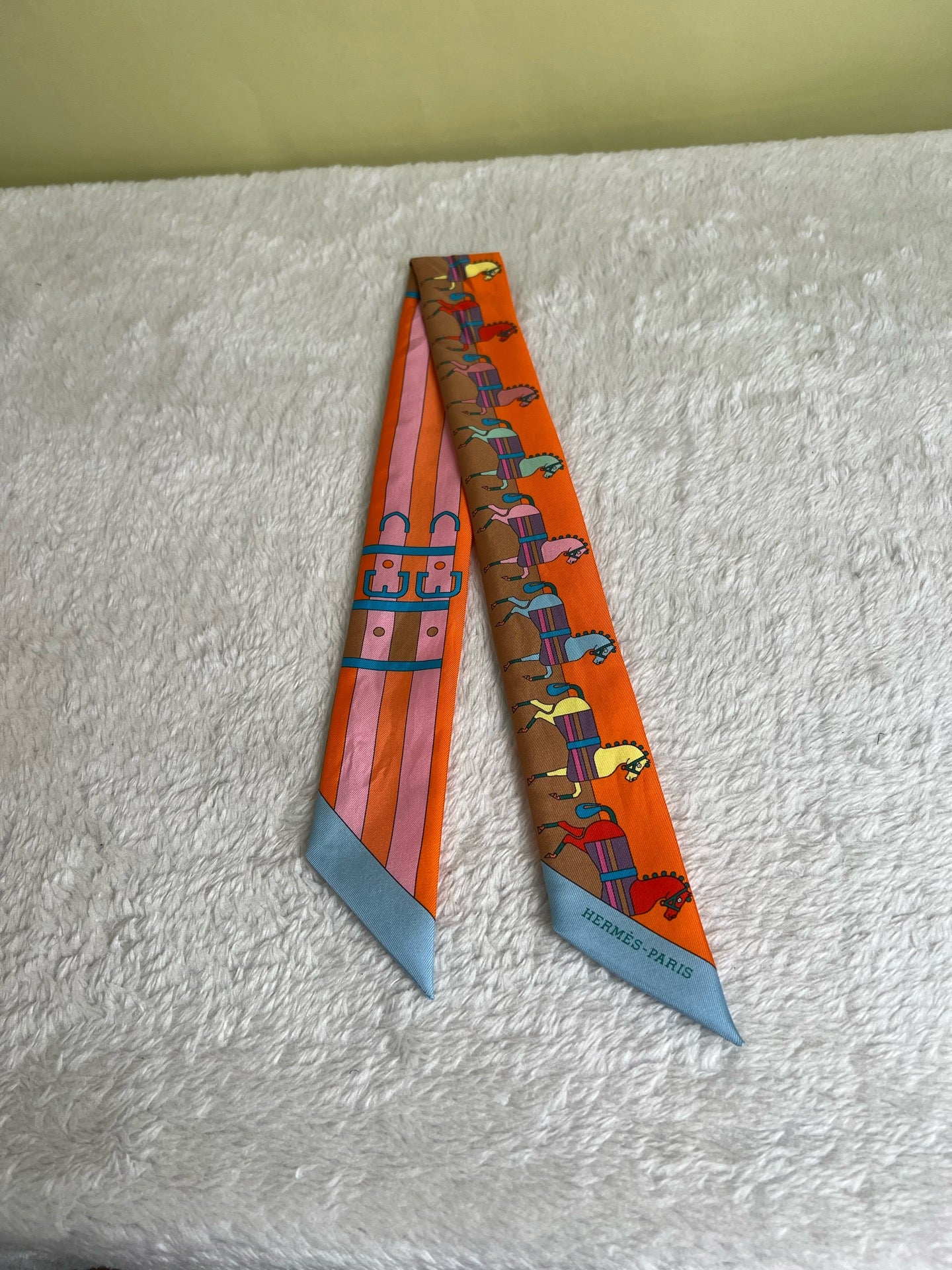 Hermes Orange Scarf