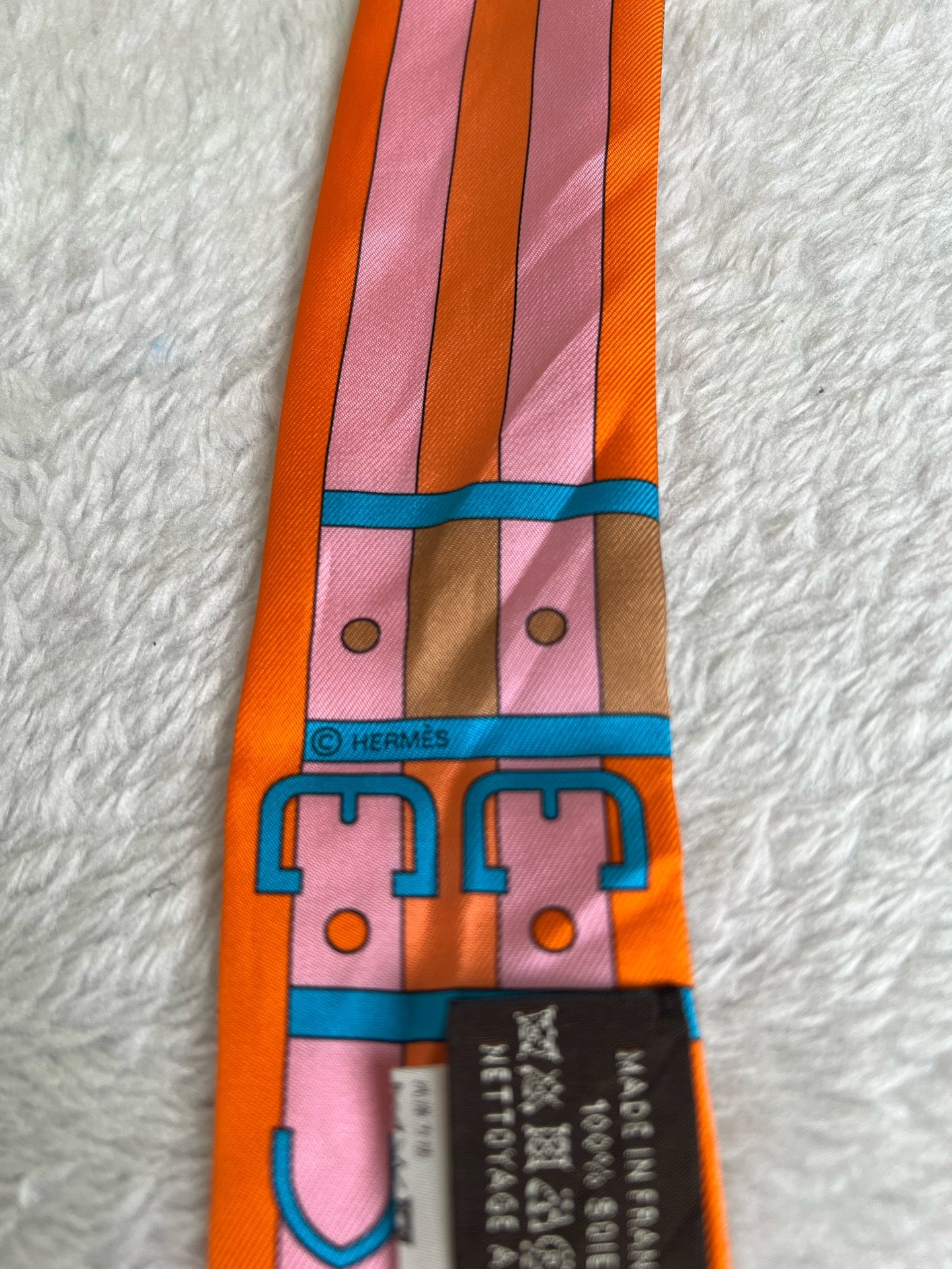 Hermes Orange Scarf