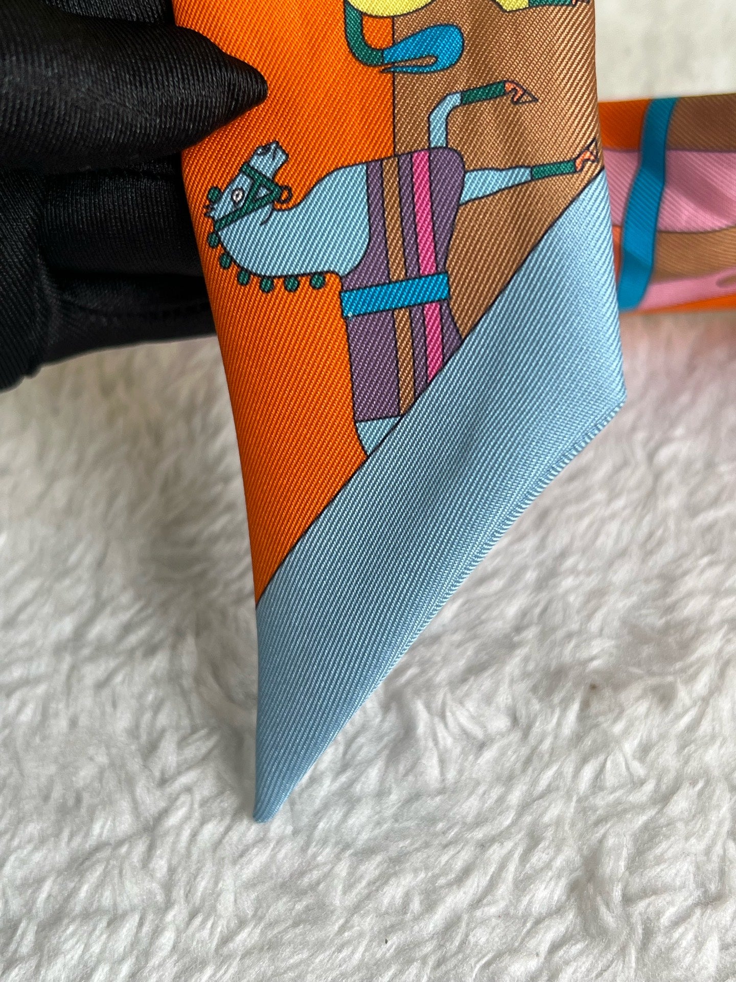 Hermes Orange Scarf
