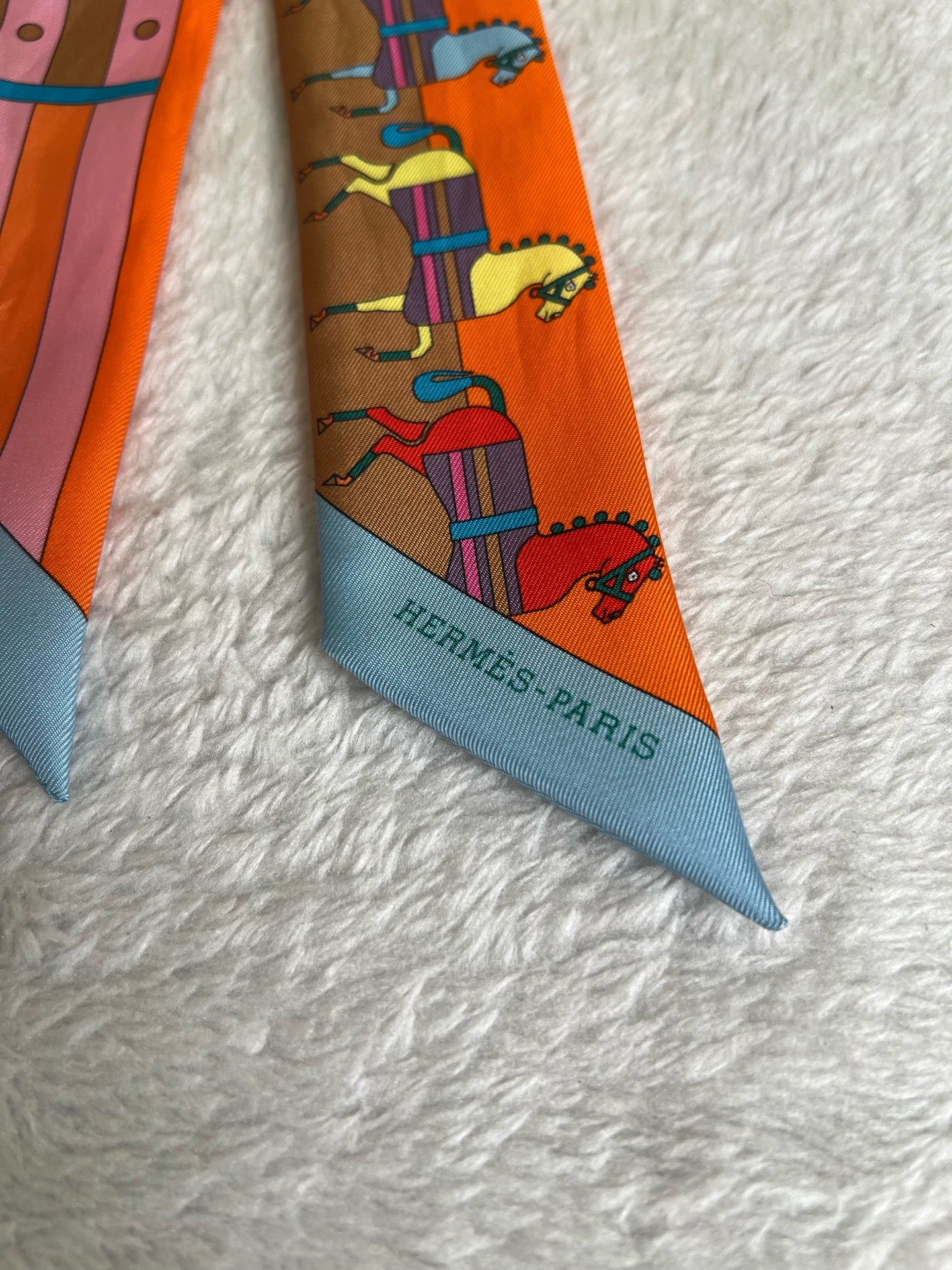 Hermes Orange Scarf