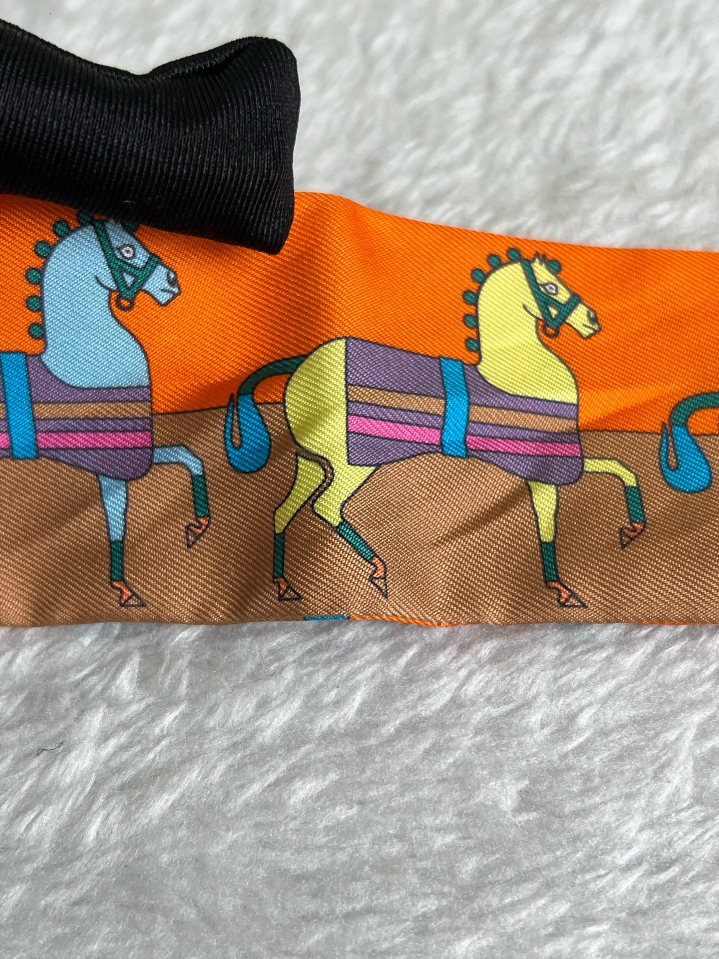 Hermes Orange Scarf