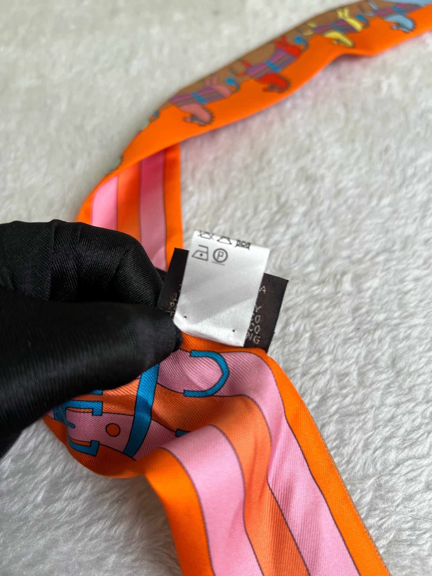 Hermes Orange Scarf
