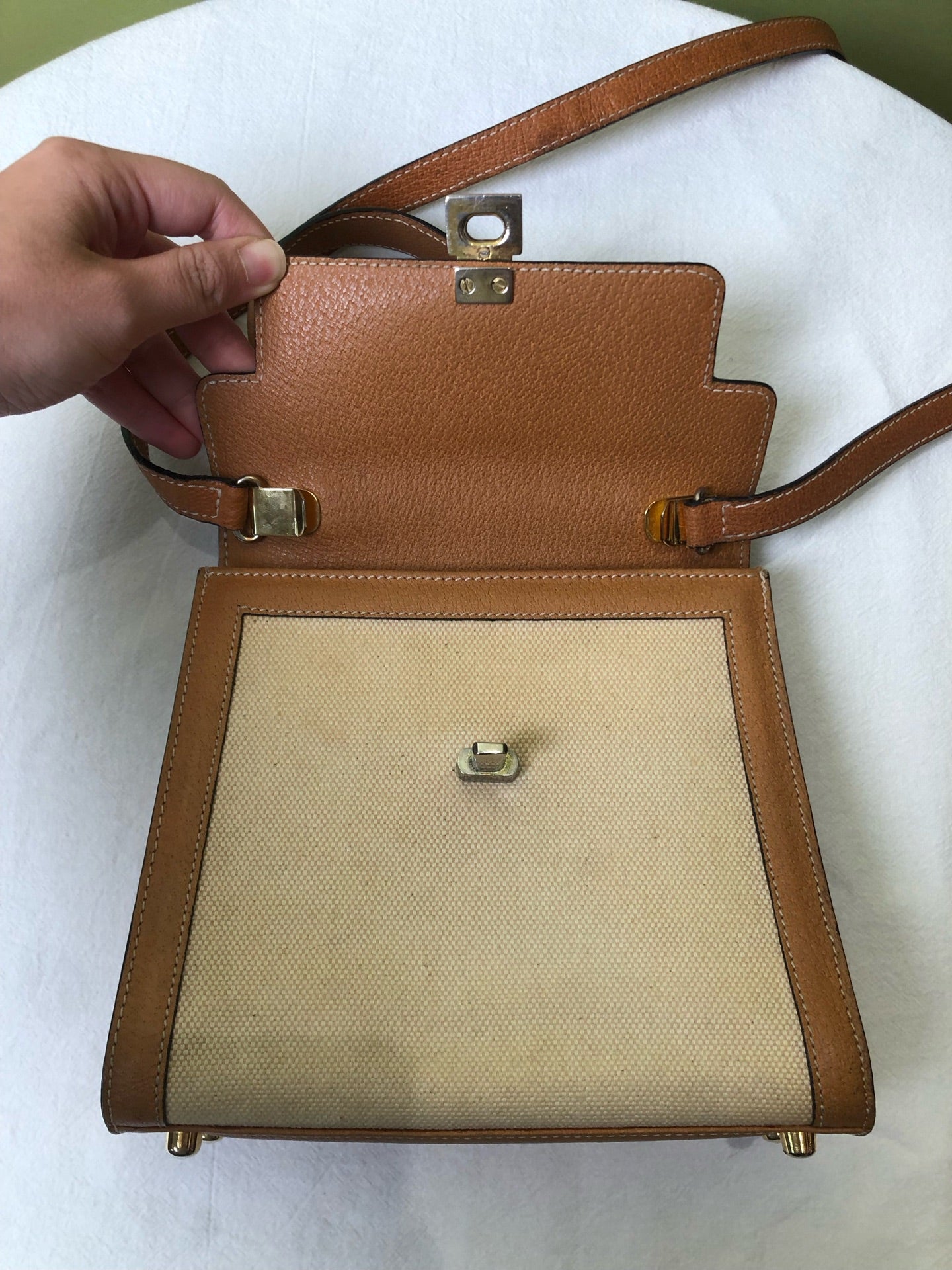 Fendi Canvas Brown Crossbody