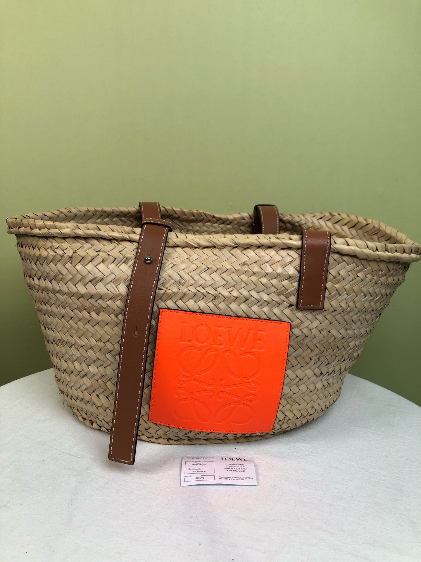 Loewe Orange Satchel