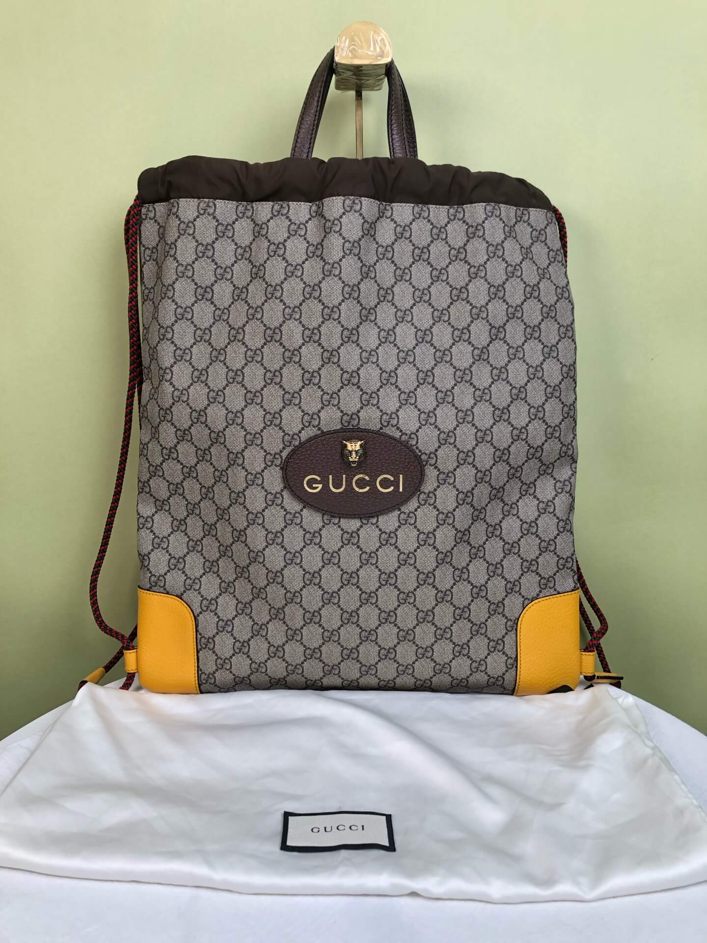 Gucci GG Supreme Tiger Head Backpack