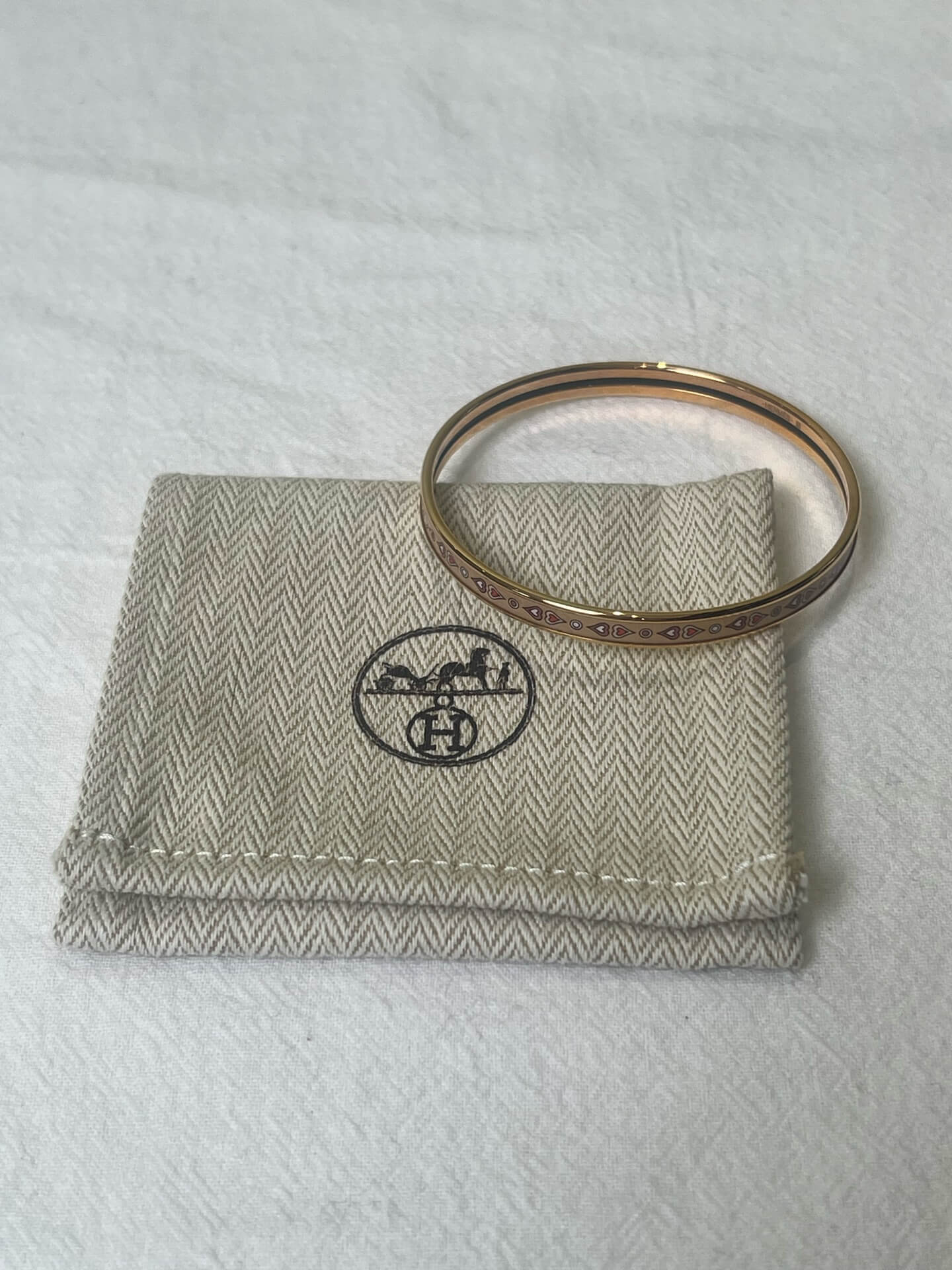 Hermès Multicolor Enamel Bangle