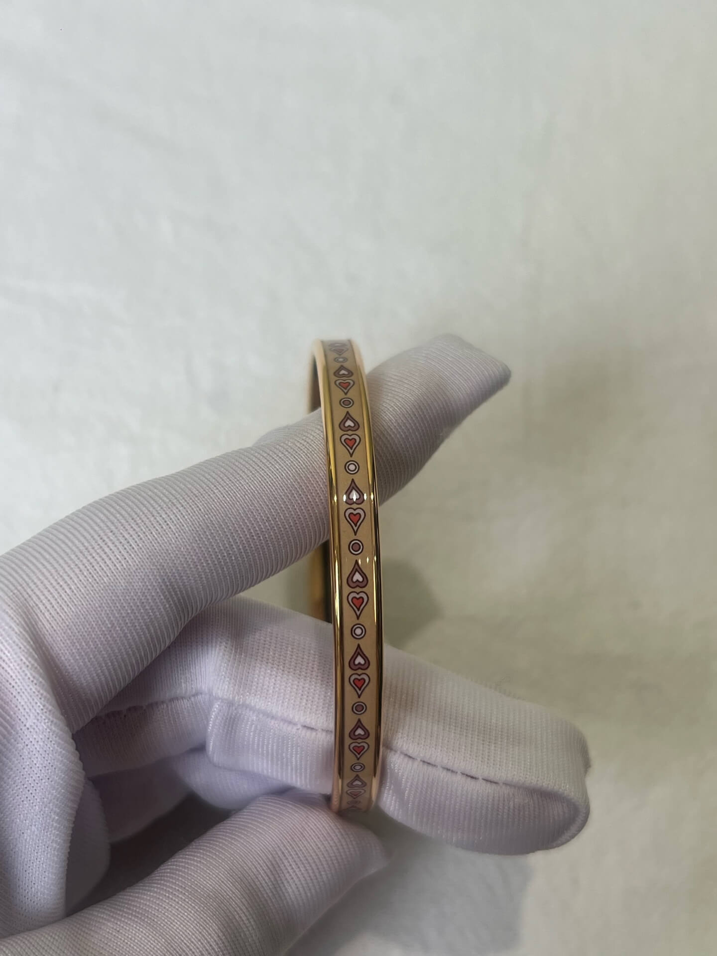 Hermès Multicolor Enamel Bangle
