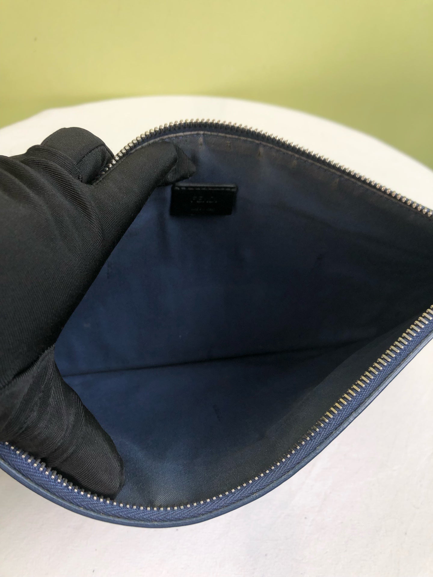 Fendi Blue Clutch