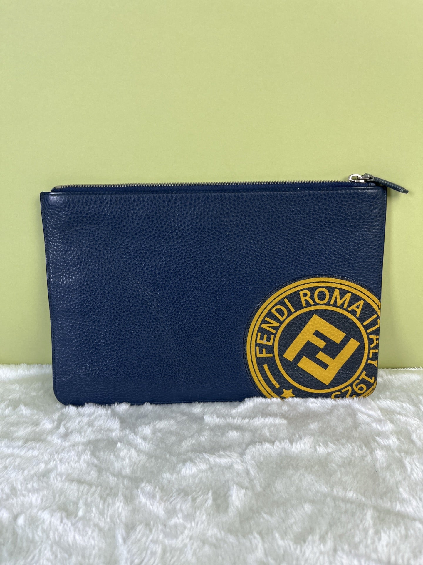 Fendi Blue Clutch