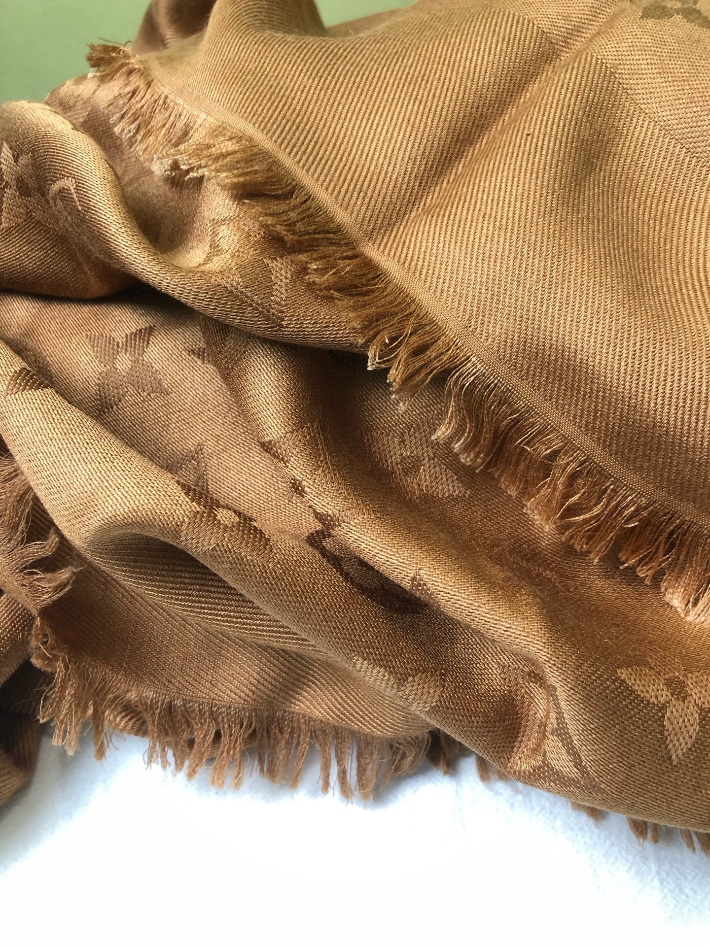 Louis Vuitton Brown Scarf