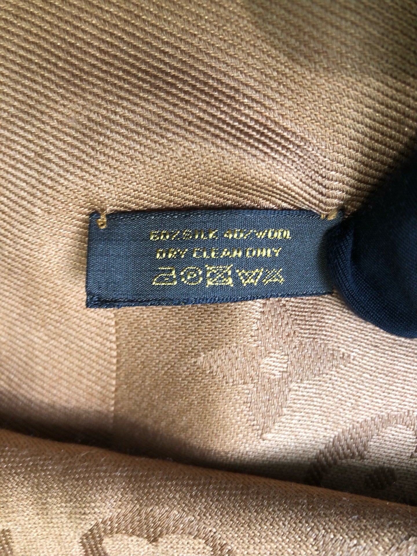 Louis Vuitton Brown Scarf