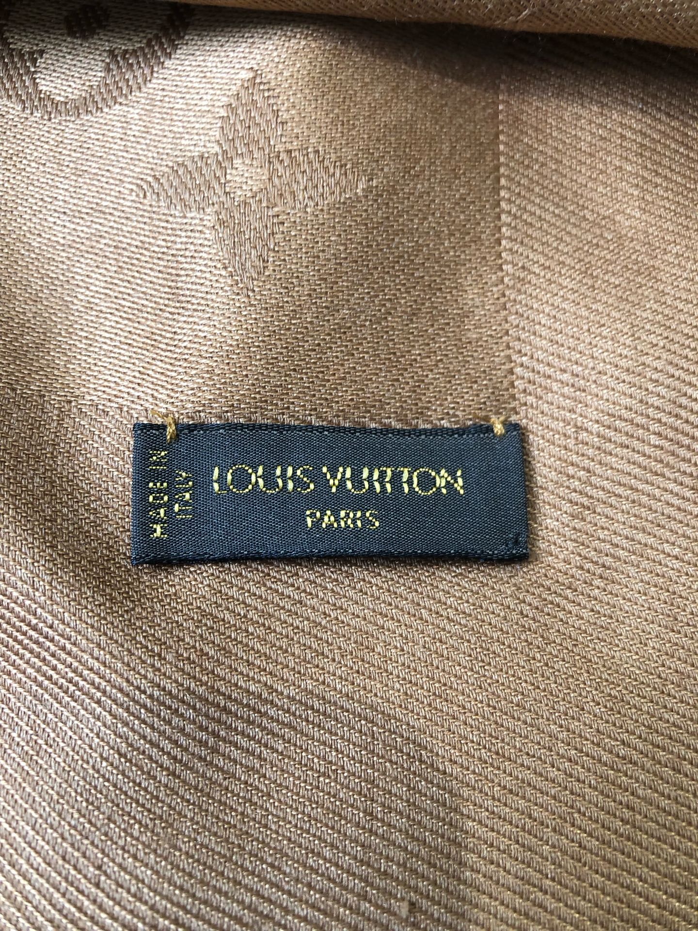 Louis Vuitton Brown Scarf