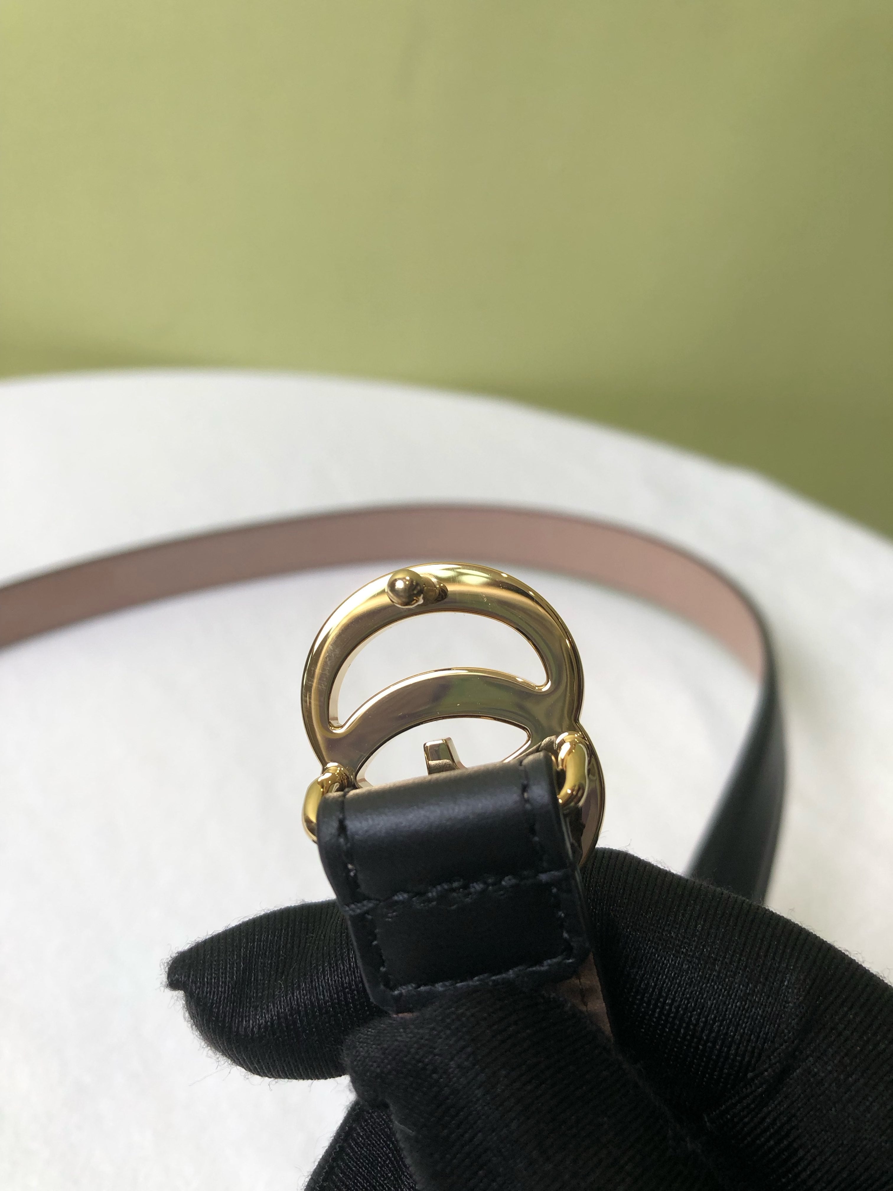 Gucci Black Belt