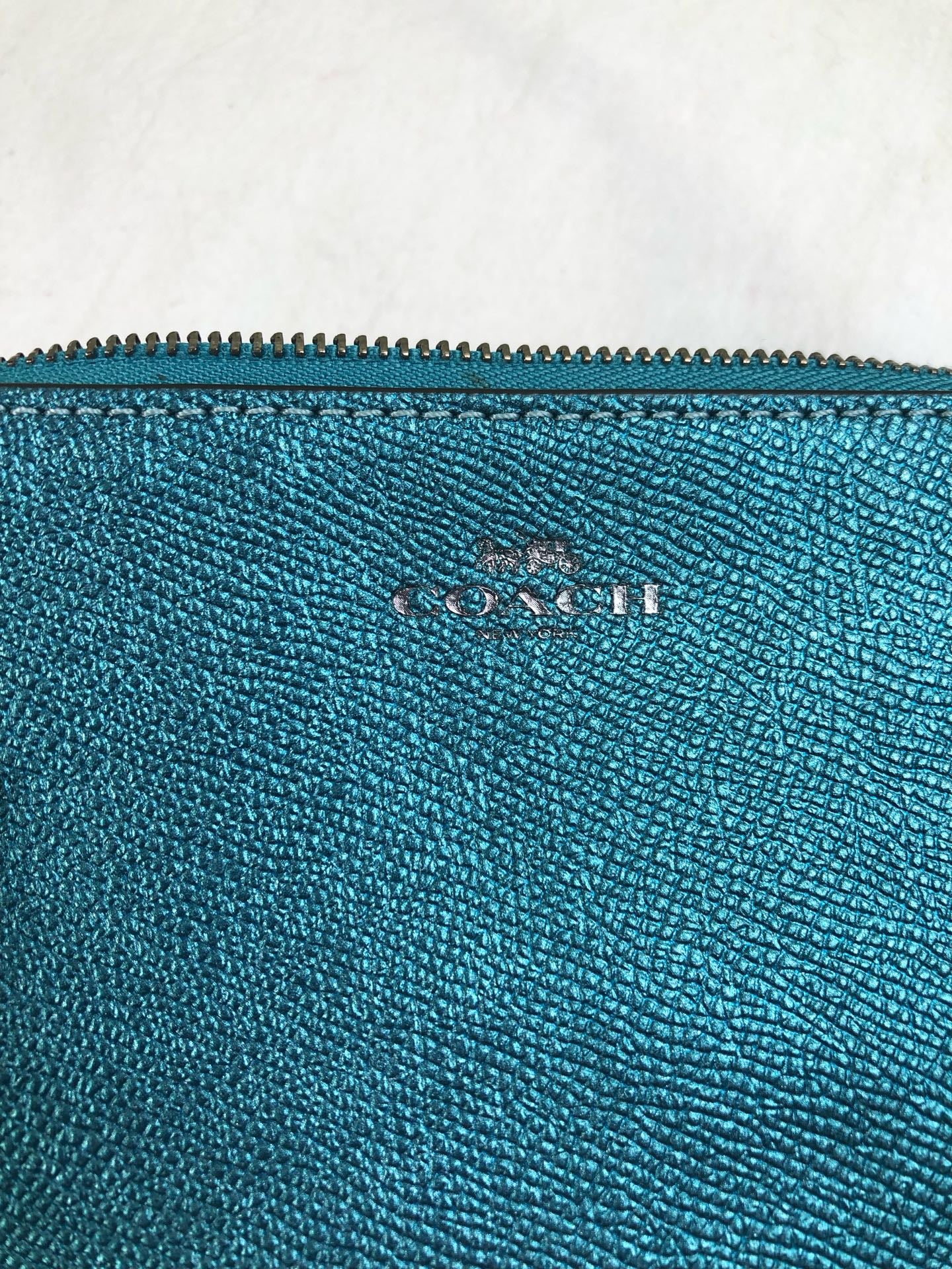 Coach Blue Clutch